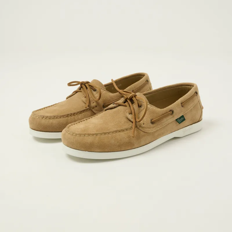 Paraboot Barth Marine Boat Shoe - Vel Beige made by Paraboot