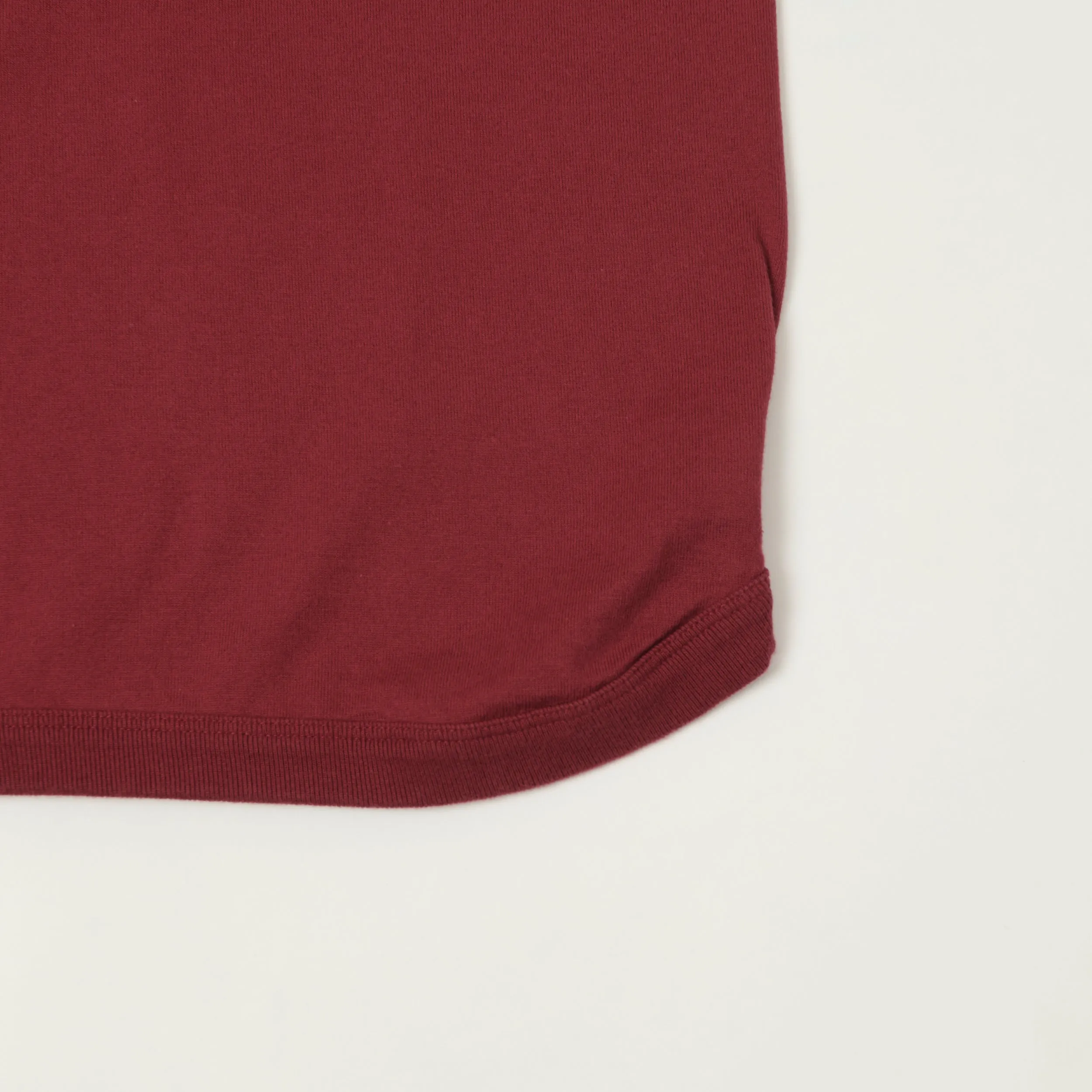 FULLCOUNT 5222 Flat Seam Heavyweight T-Shirt - Burgundy sold by Son of a Stag product image thumbnail 3