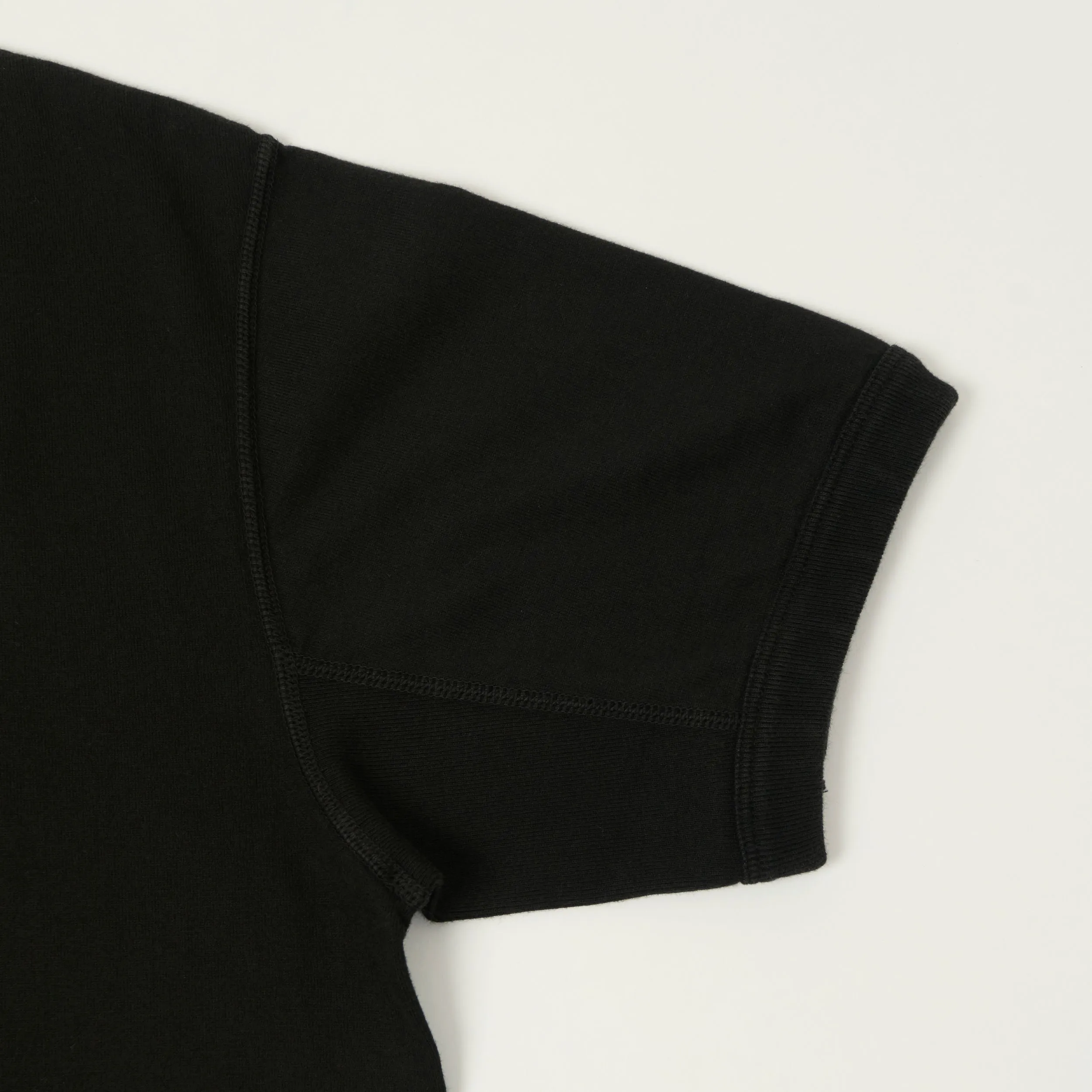 FULLCOUNT 5222 Flat Seam Heavyweight T-Shirt - Black sold by Son of a Stag product image thumbnail 4