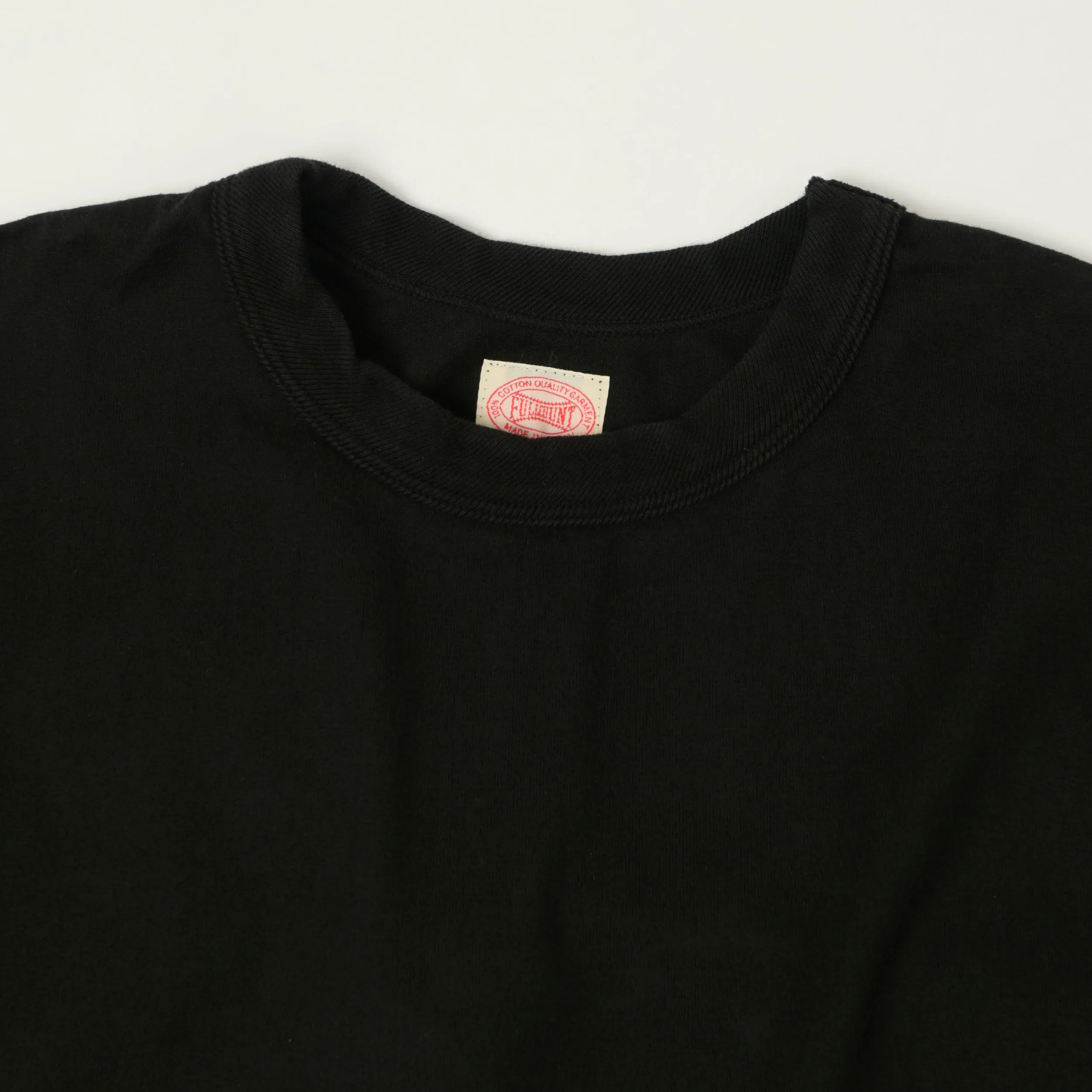 FULLCOUNT 5222 Flat Seam Heavyweight T-Shirt - Black sold by Son of a Stag product image thumbnail 2