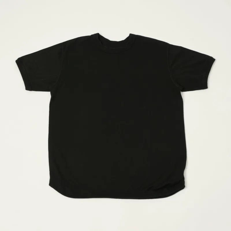 FULLCOUNT 5222 Flat Seam Heavyweight T-Shirt - Black made by Full Count
