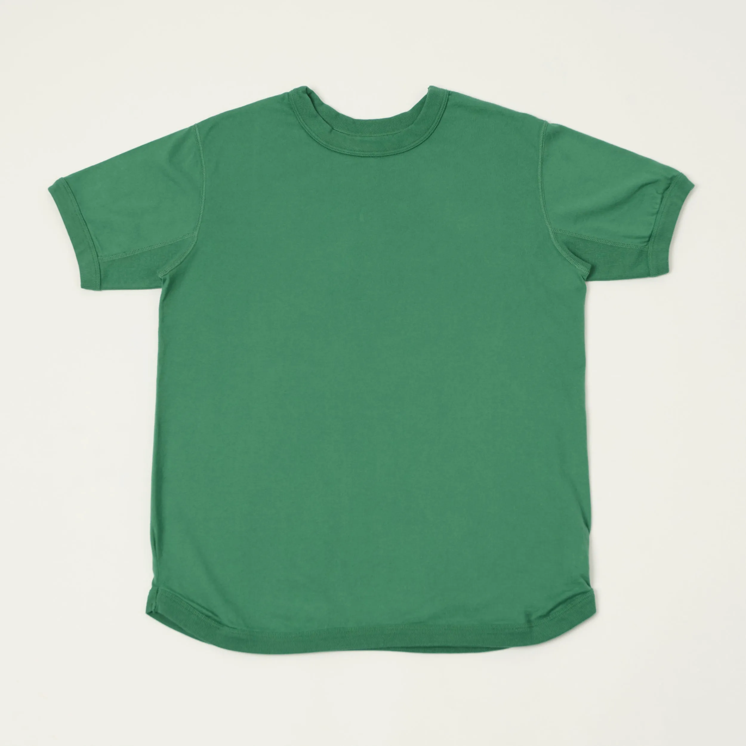 Full Count 5222 Flat Seam Heavyweight T-Shirt - Green sold by Son of a Stag