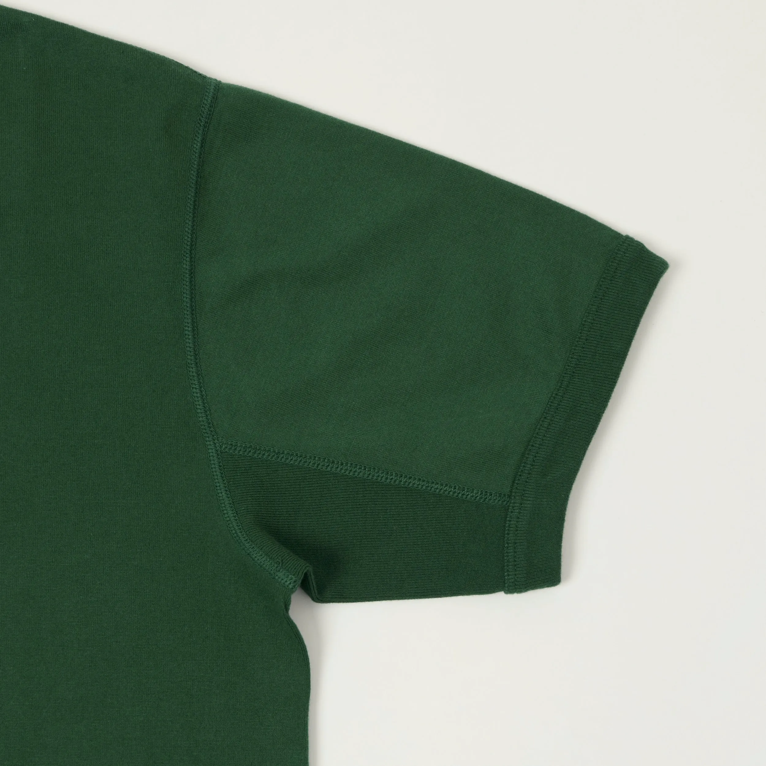 FULLCOUNT 5222 Flat Seam Heavyweight T-Shirt - Dark Green sold by Son of a Stag product image thumbnail 4