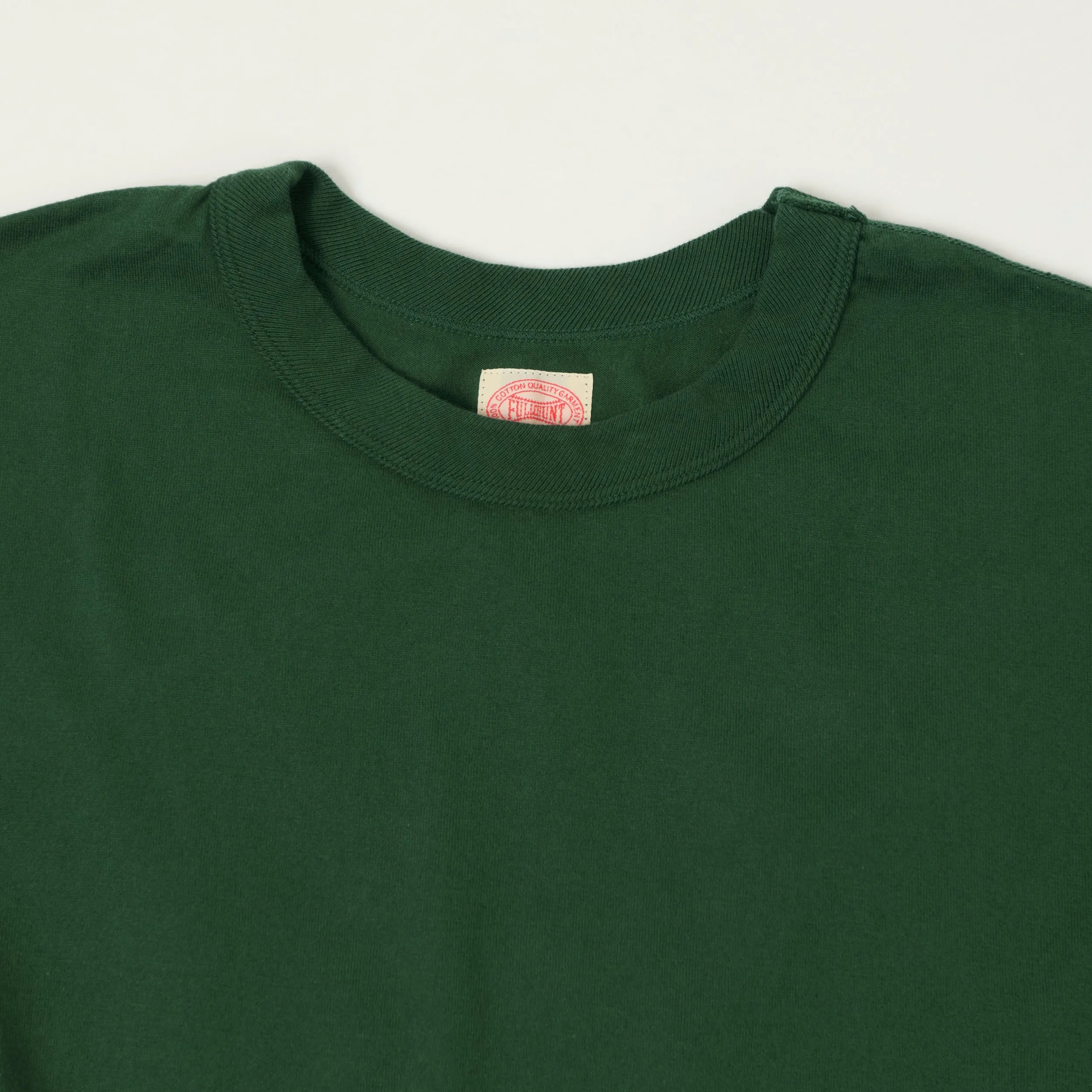 FULLCOUNT 5222 Flat Seam Heavyweight T-Shirt - Dark Green sold by Son of a Stag product image thumbnail 2