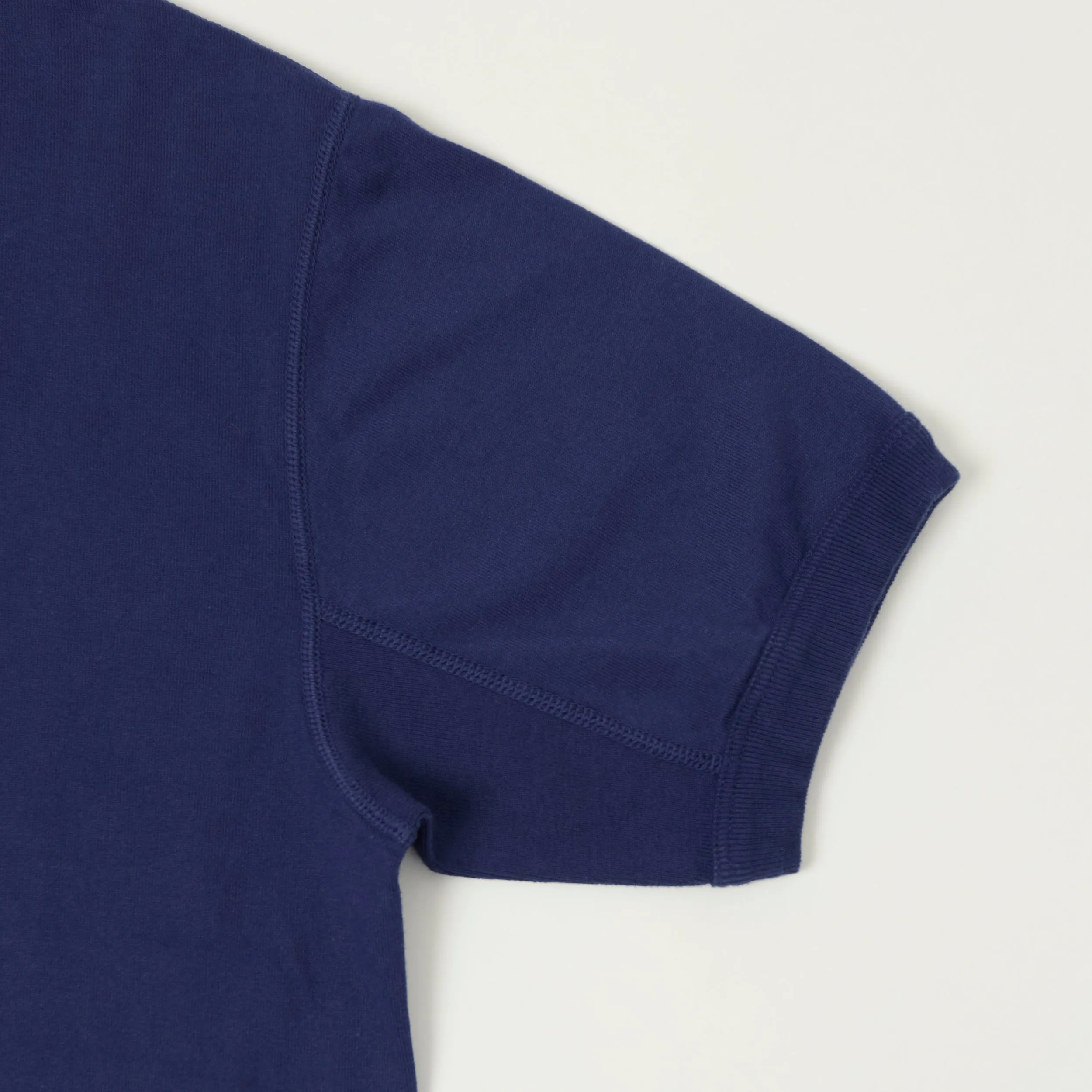 FULLCOUNT 5222 Flat Seam Heavyweight T-Shirt - Navy sold by Son of a Stag product image thumbnail 4