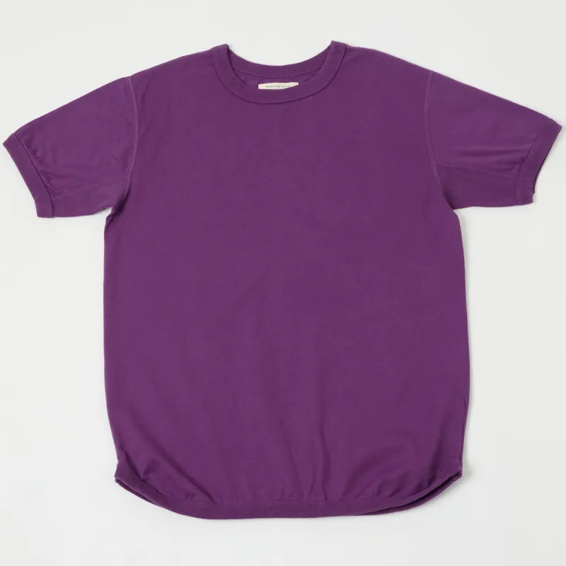 FULLCOUNT 5222 Flat Seam Heavyweight T-Shirt - Purple made by Full Count