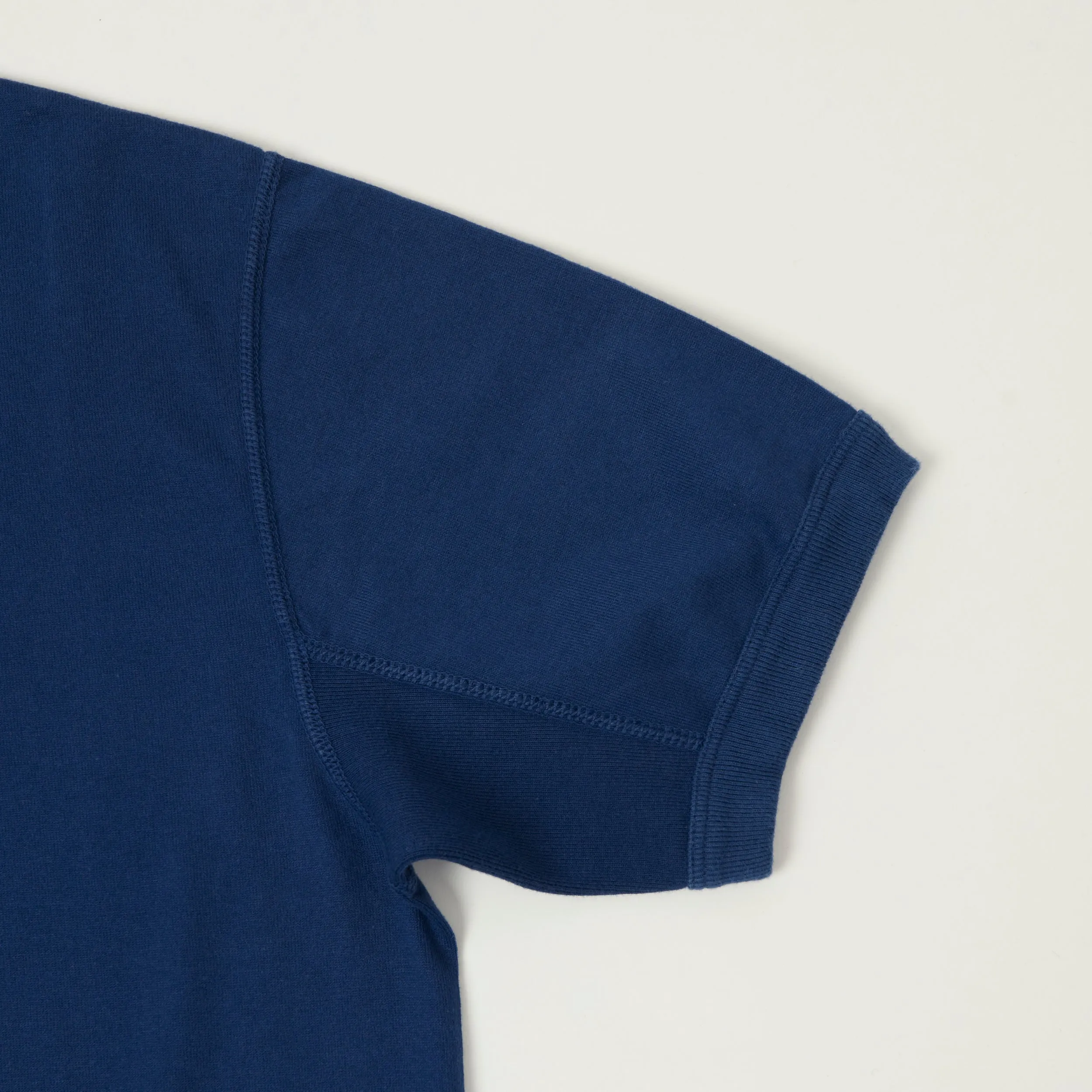 FULLCOUNT 5222H Flat Seam Heavyweight Henley - Navy sold by Son of a Stag product image thumbnail 3