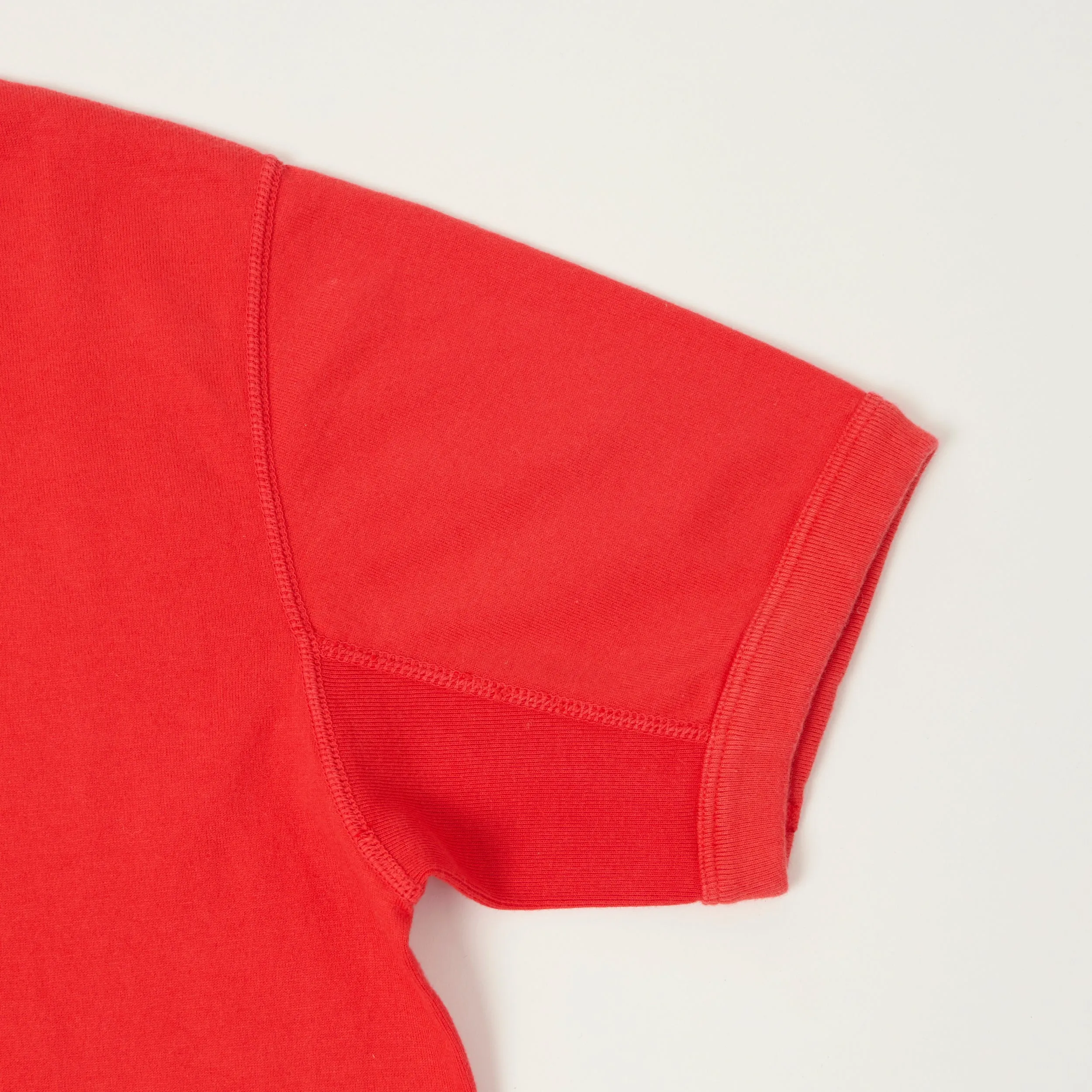 FULLCOUNT 5222H Flat Seam Heavyweight Henley - Red sold by Son of a Stag product image thumbnail 3