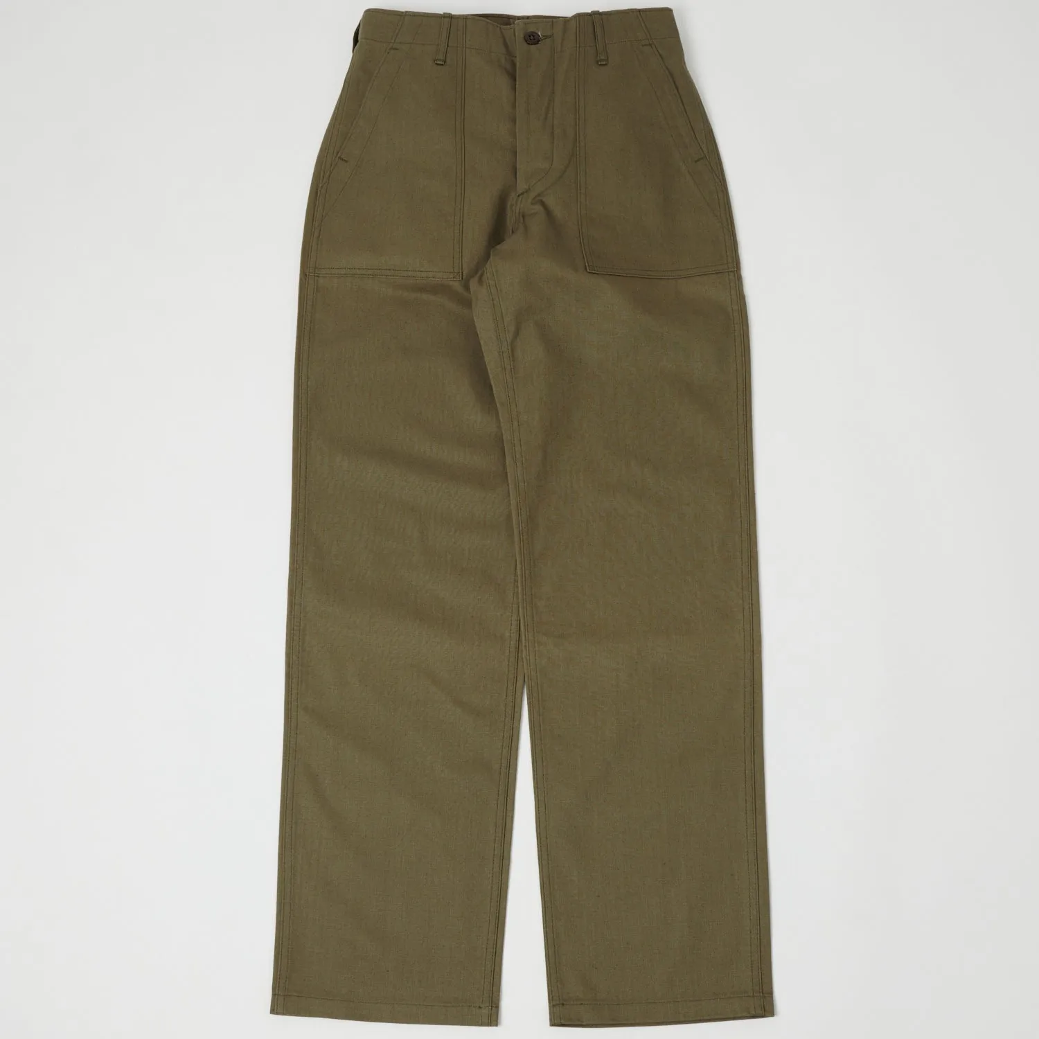 Warehouse 1086 Herringbone Twill Military Fatigue Pant - Olive Drab sold by Son of a Stag