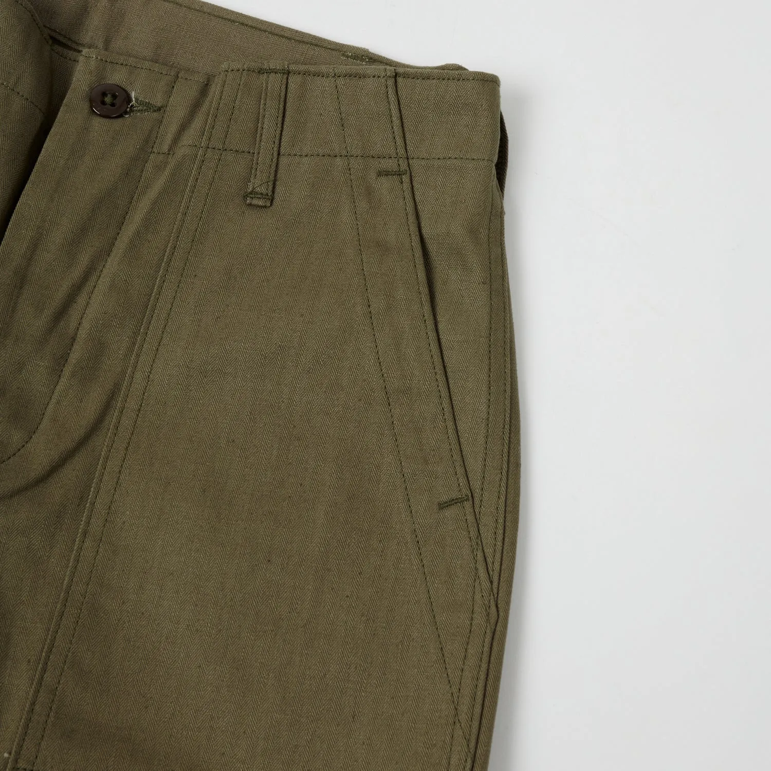 Warehouse 1086 Herringbone Twill Military Fatigue Pant - Olive Drab sold by Son of a Stag product image thumbnail 3