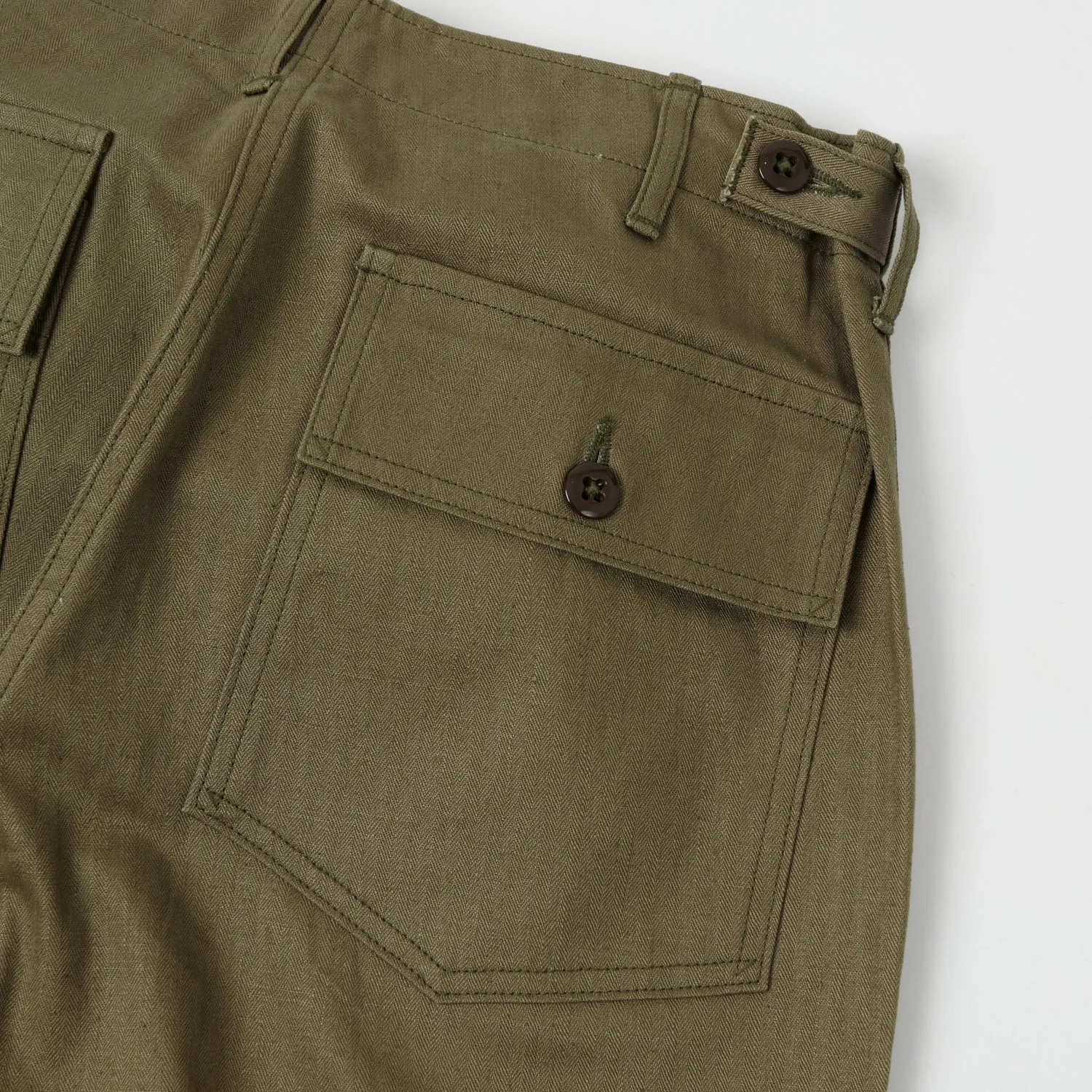 Warehouse 1086 Herringbone Twill Military Fatigue Pant - Olive Drab sold by Son of a Stag product image thumbnail 4