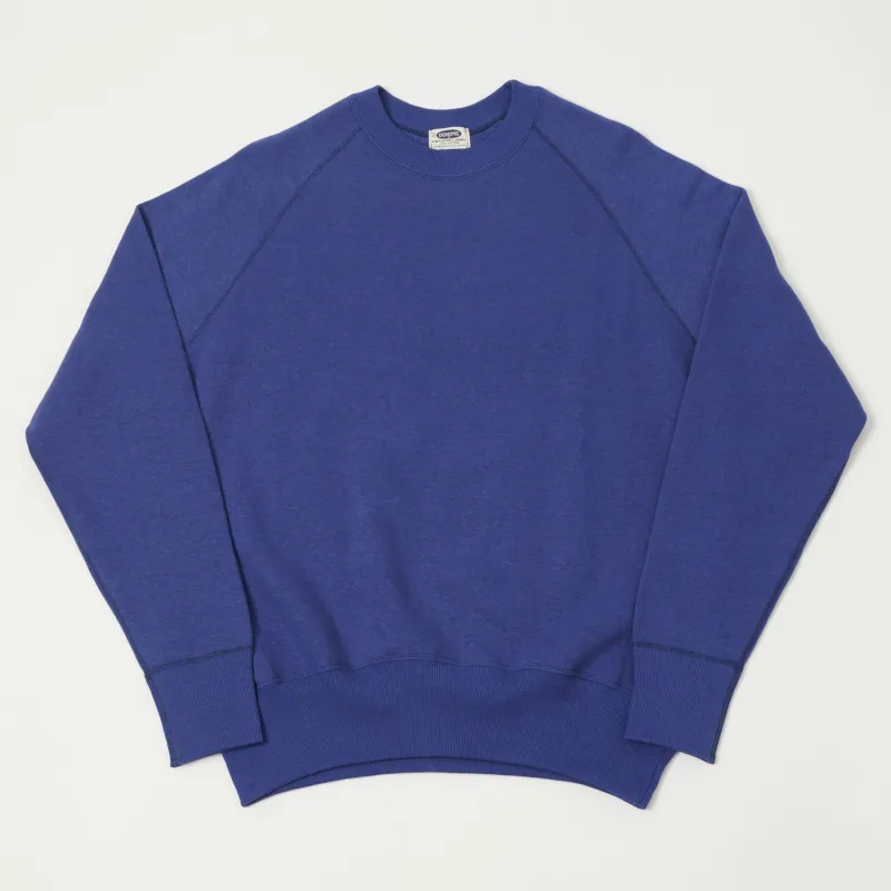 Denime Lot. 261 4-Needle Raglan Sweatshirt - Blue made by Denime