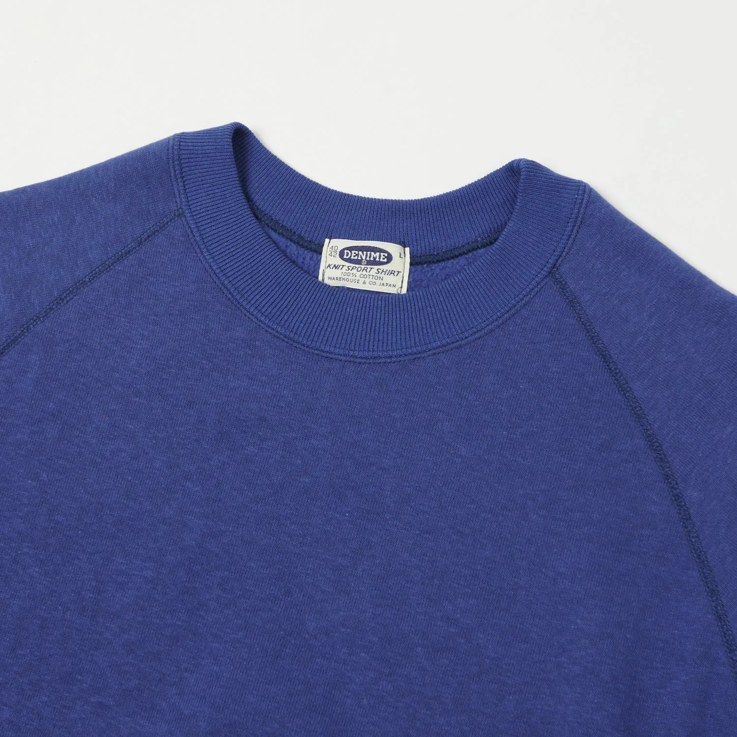 Denime Lot. 261 4-Needle Raglan Sweatshirt - Blue sold by Son of a Stag product image thumbnail 2