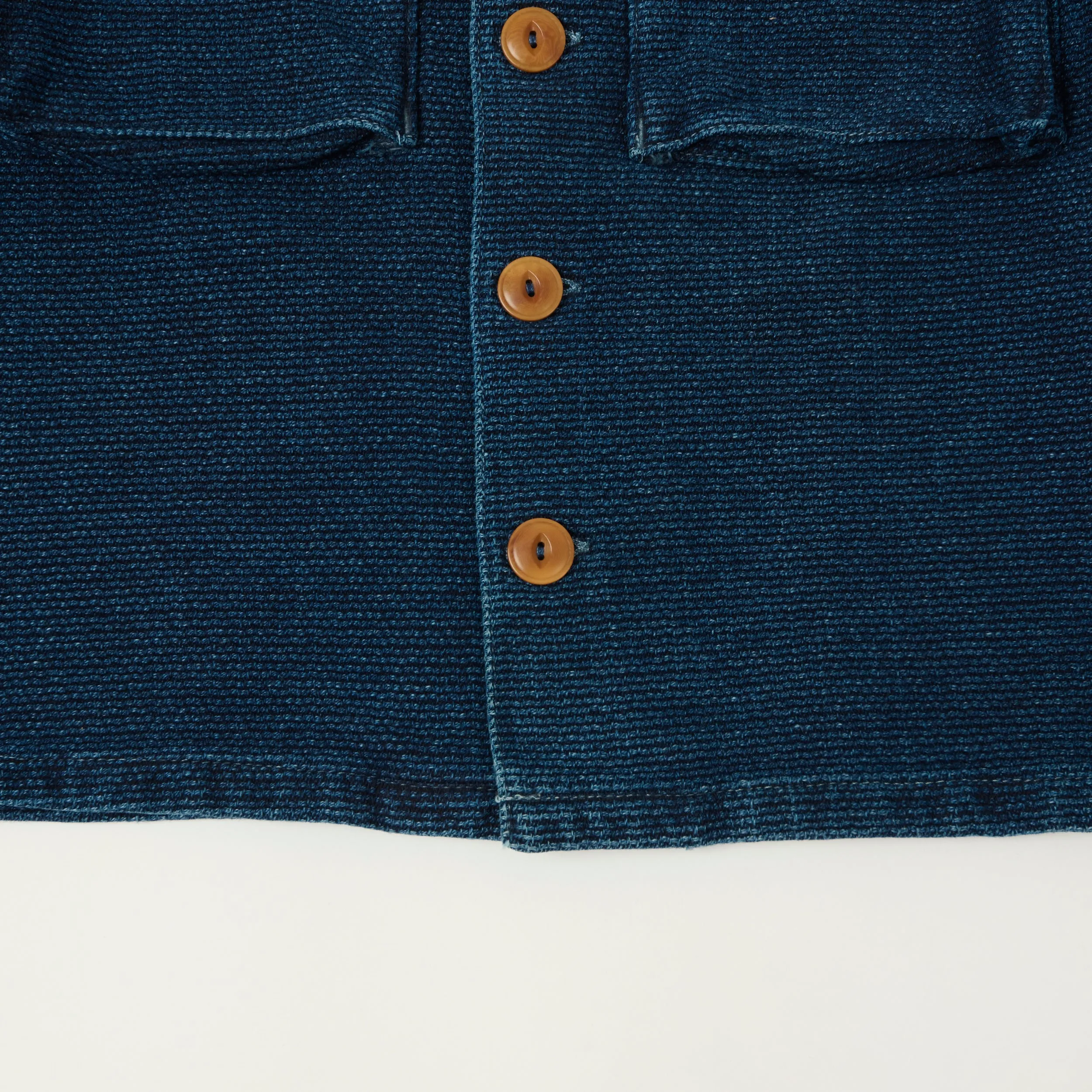 Freenote Cloth 'Midway' Indigo Sashiko Jacket - Rinsed sold by Son of a Stag product image thumbnail 4