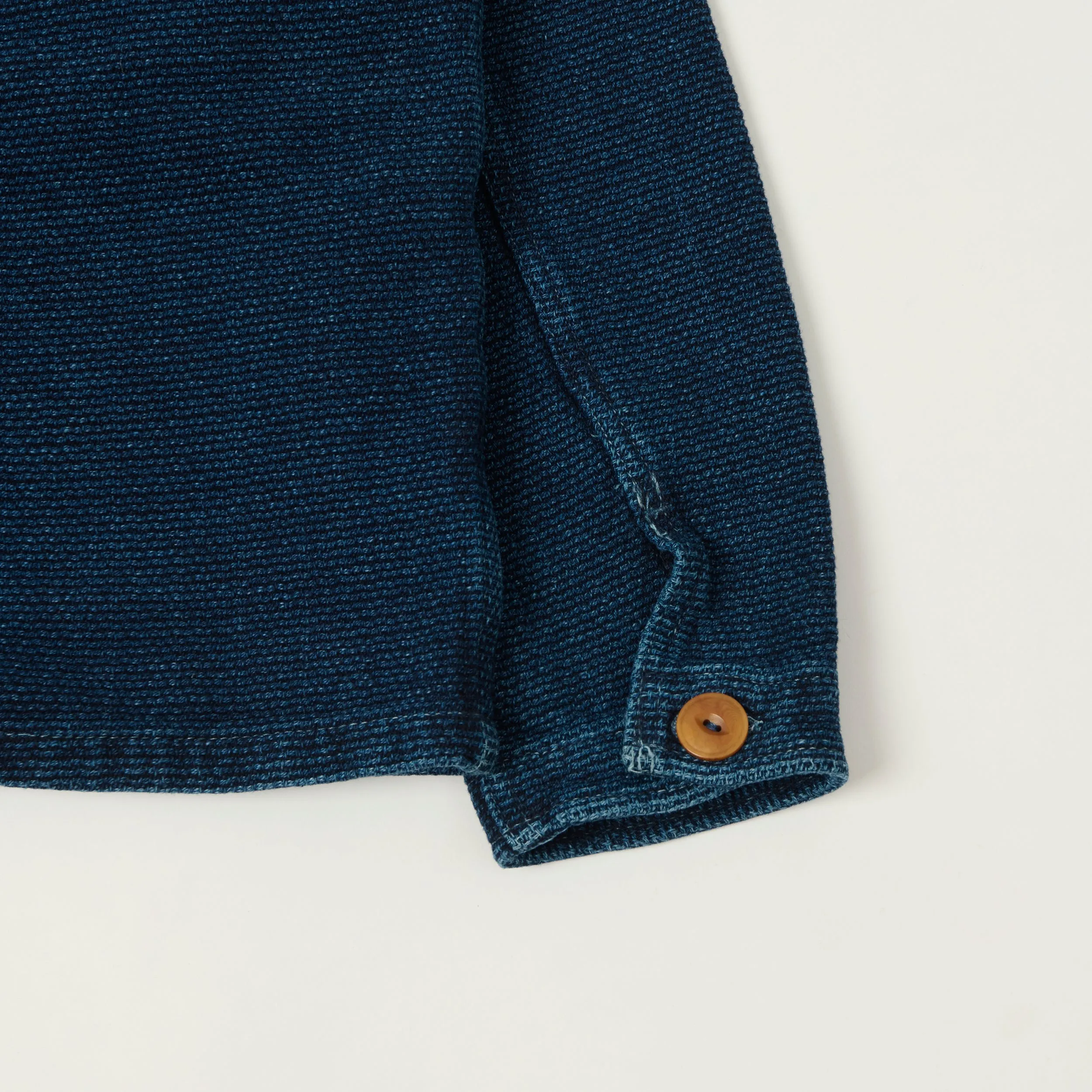 Freenote Cloth 'Midway' Indigo Sashiko Jacket - Rinsed sold by Son of a Stag product image thumbnail 5