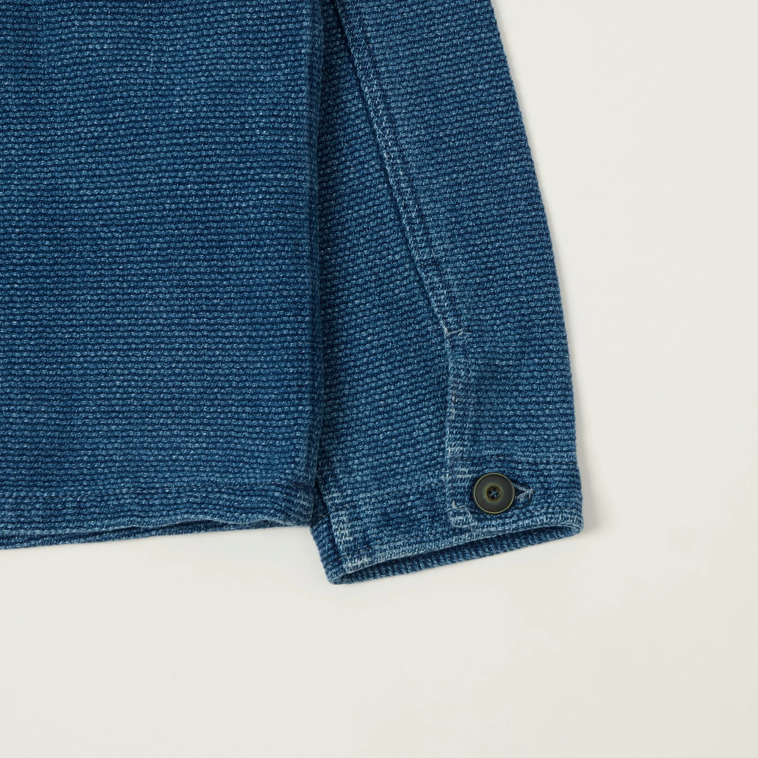 Freenote Cloth 'Midway' Indigo Sashiko Jacket - Two Year Wash sold by Son of a Stag product image thumbnail 5