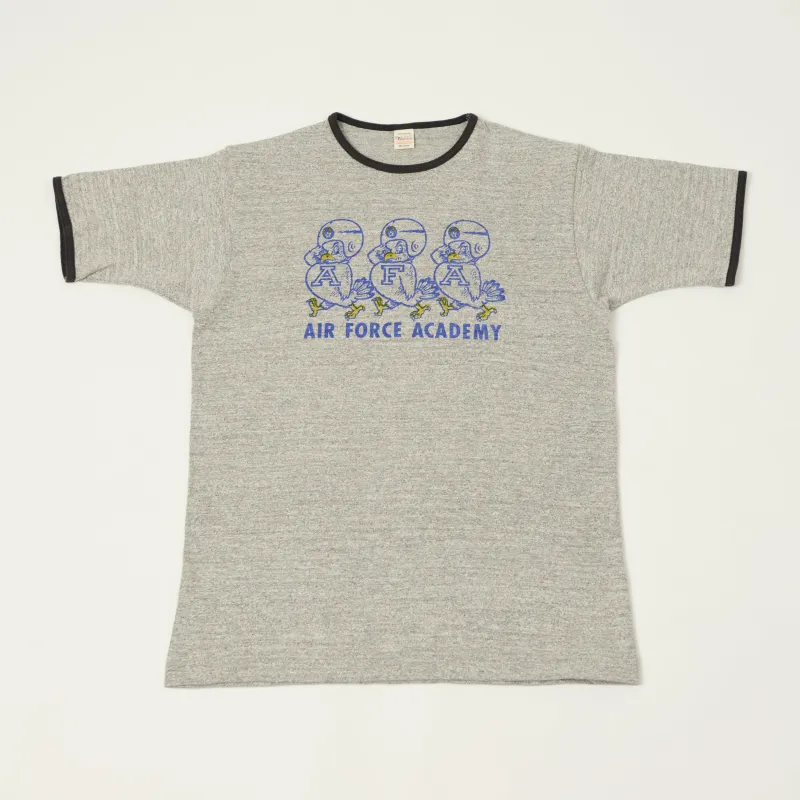 Warehouse & Co 4059 'Air Force Academy' Ringer T-Shirt - Heather Grey/Black made by WAREHOUSE & CO.