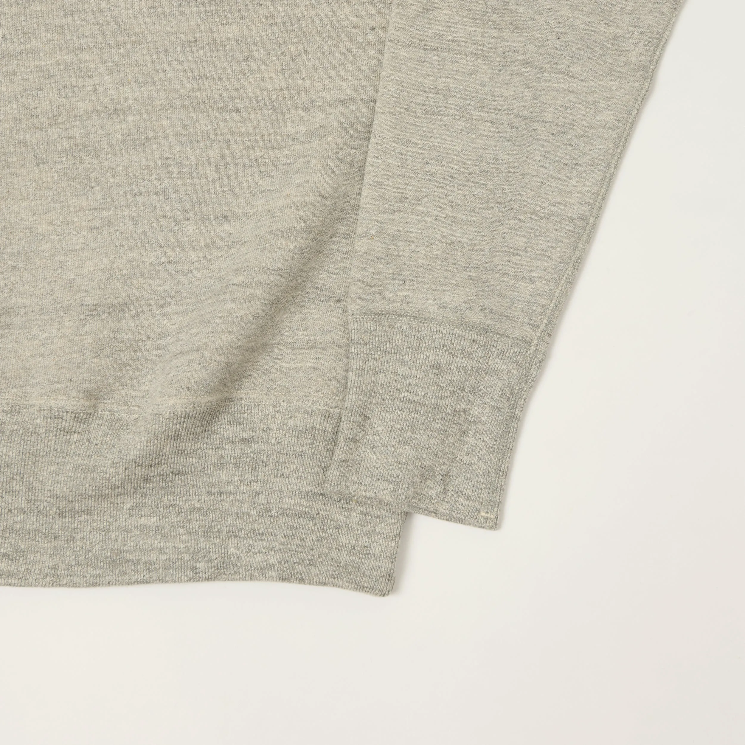 Denime Lot. 261 4-Needle Raglan Sweatshirt - Light Heather Grey sold by Son of a Stag product image thumbnail 3