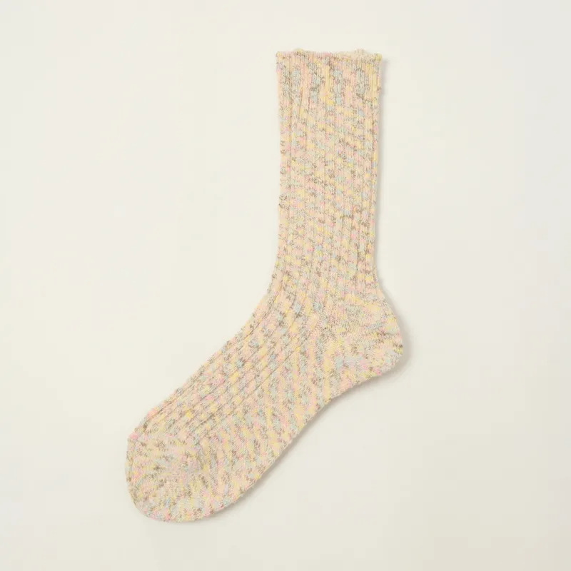 Anonymous Ism Homespun Art Yarn Crew Sock - Pink made by Anonymous Ism