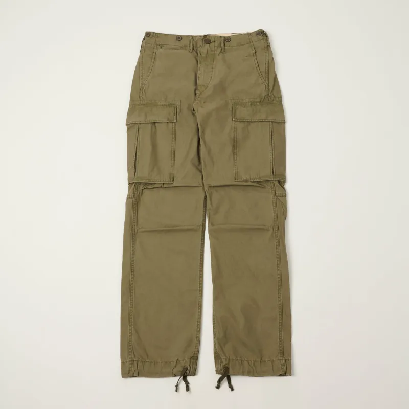 RRL Surplus Cargo Trouser - Dark Olive made by RRL