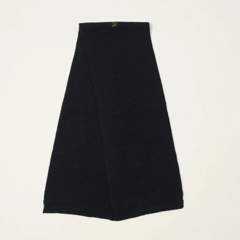 Anatomica 'KNF' Knit Muffler - Navy made by Anatomica