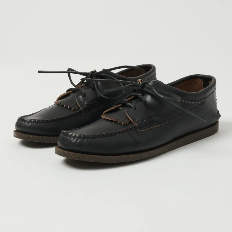 Yuketen Blucher w/ Kiltie Camp Sole Shoe - G Black made by Yuketen