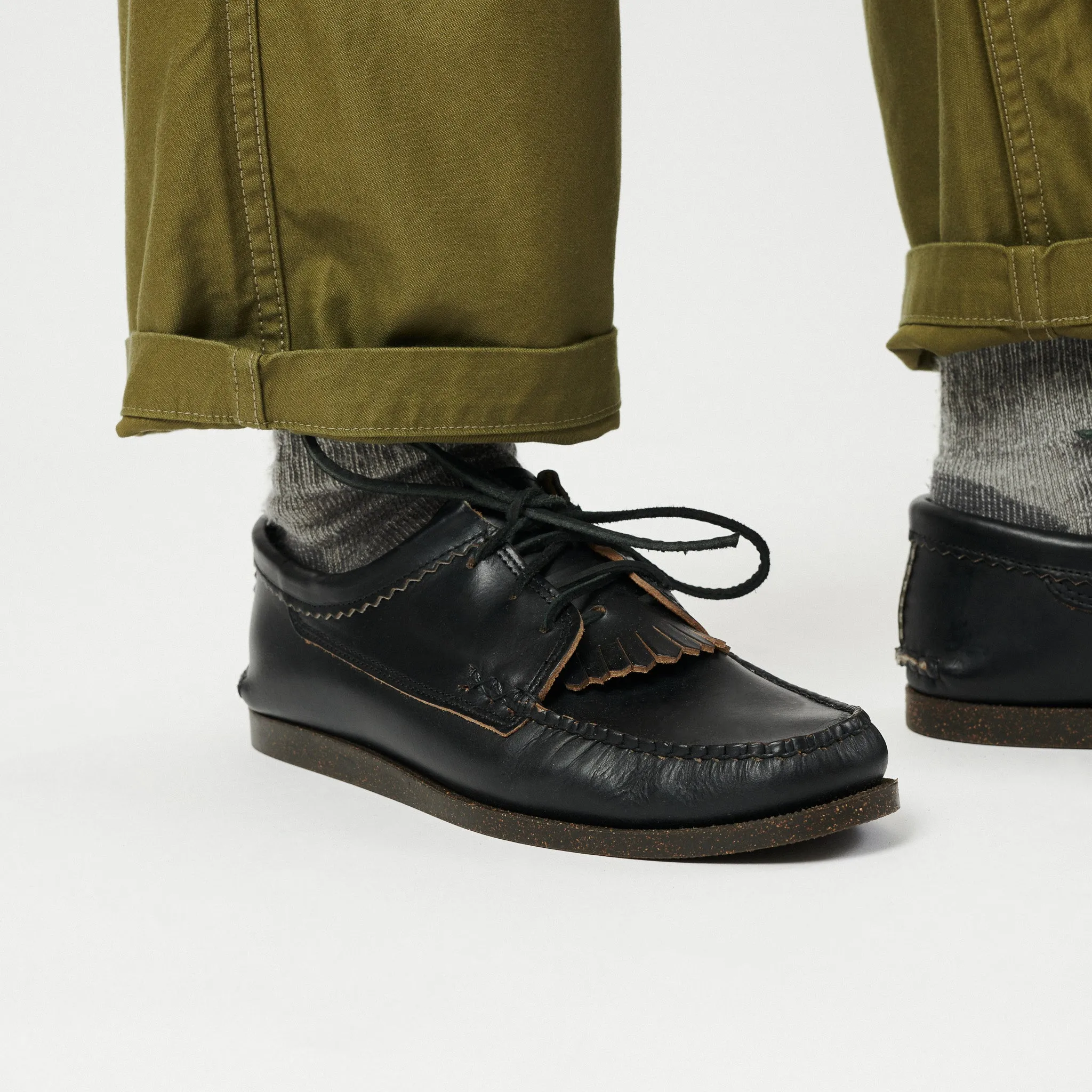 Yuketen Blucher w/ Kiltie Camp Sole Shoe - G Black sold by Son of a Stag product image thumbnail 2