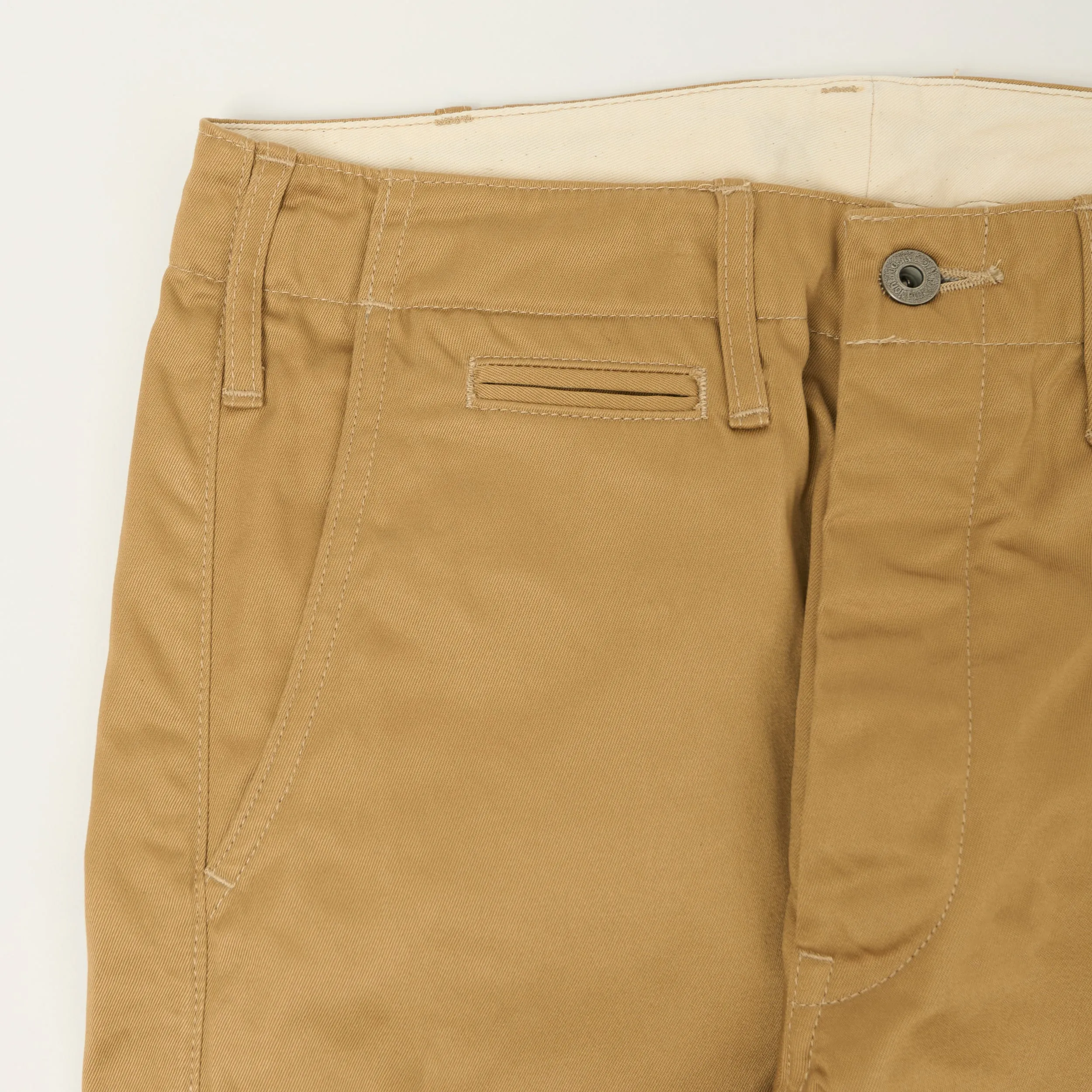 ONI Denim 747-WP Slim Straight 'West Point' Chino - Khaki sold by Son of a Stag product image thumbnail 5