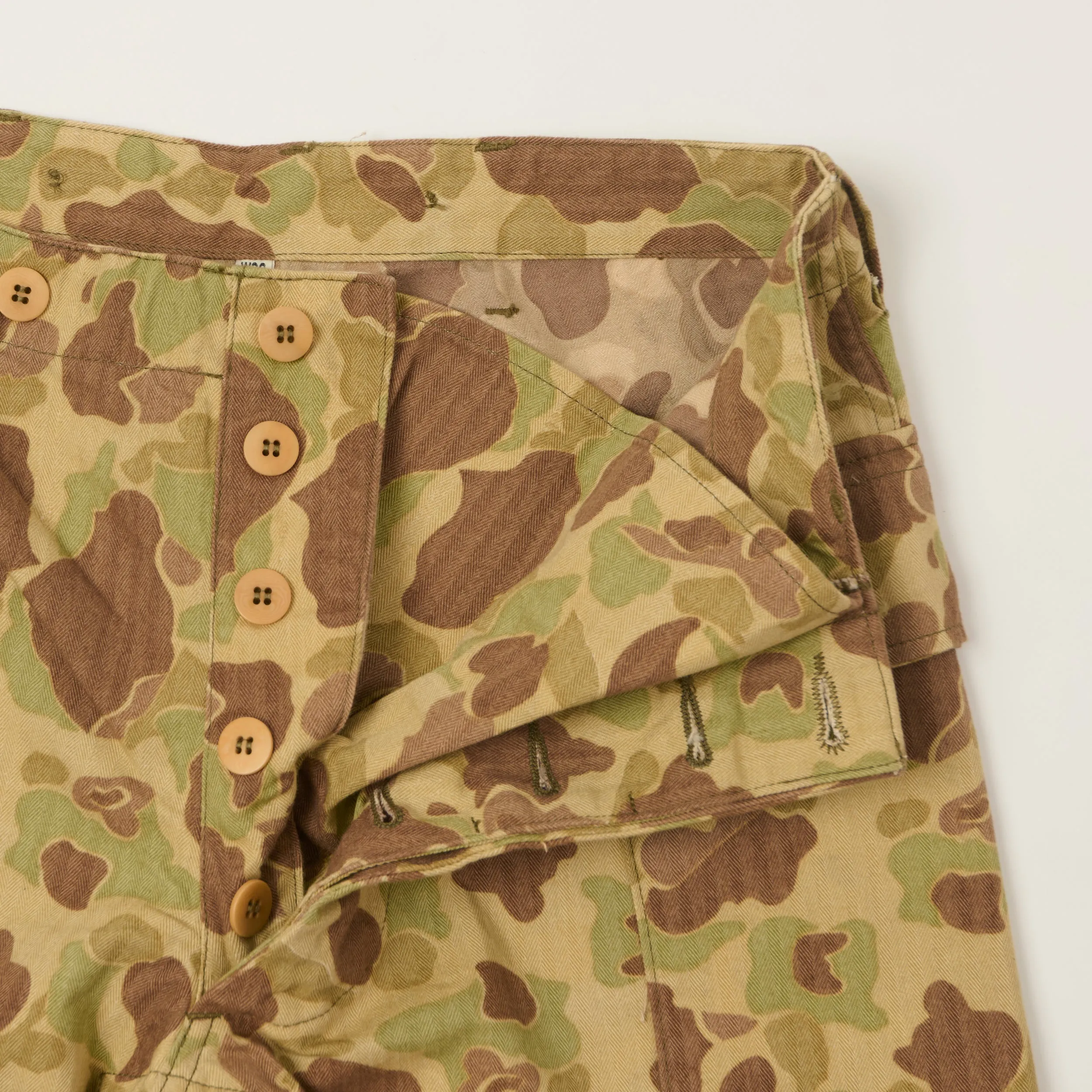 Buzz Rickson's Herringbone Twill Camoflage Shorts - Green/Multi sold by Son of a Stag product image thumbnail 5
