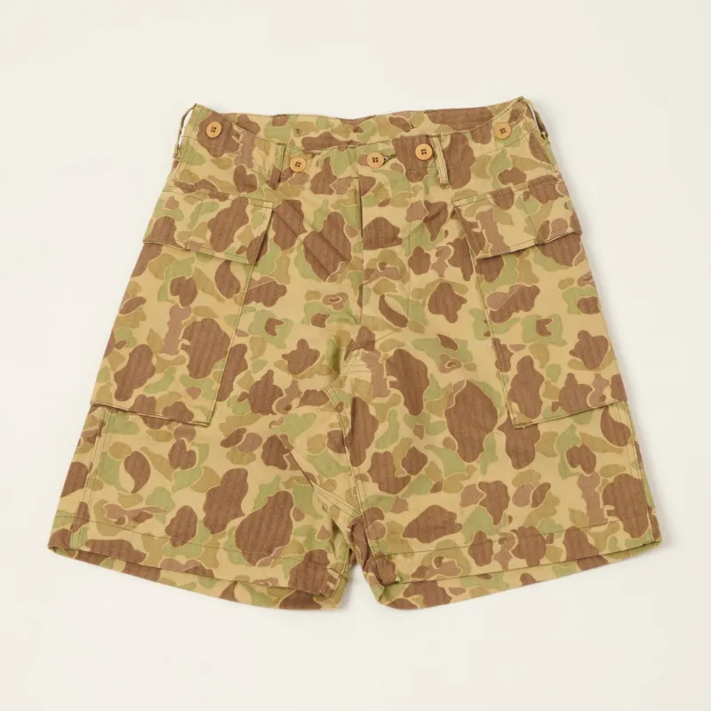 Buzz Rickson's Herringbone Twill Camoflage Shorts - Green/Multi made by Buzz Rickson’s