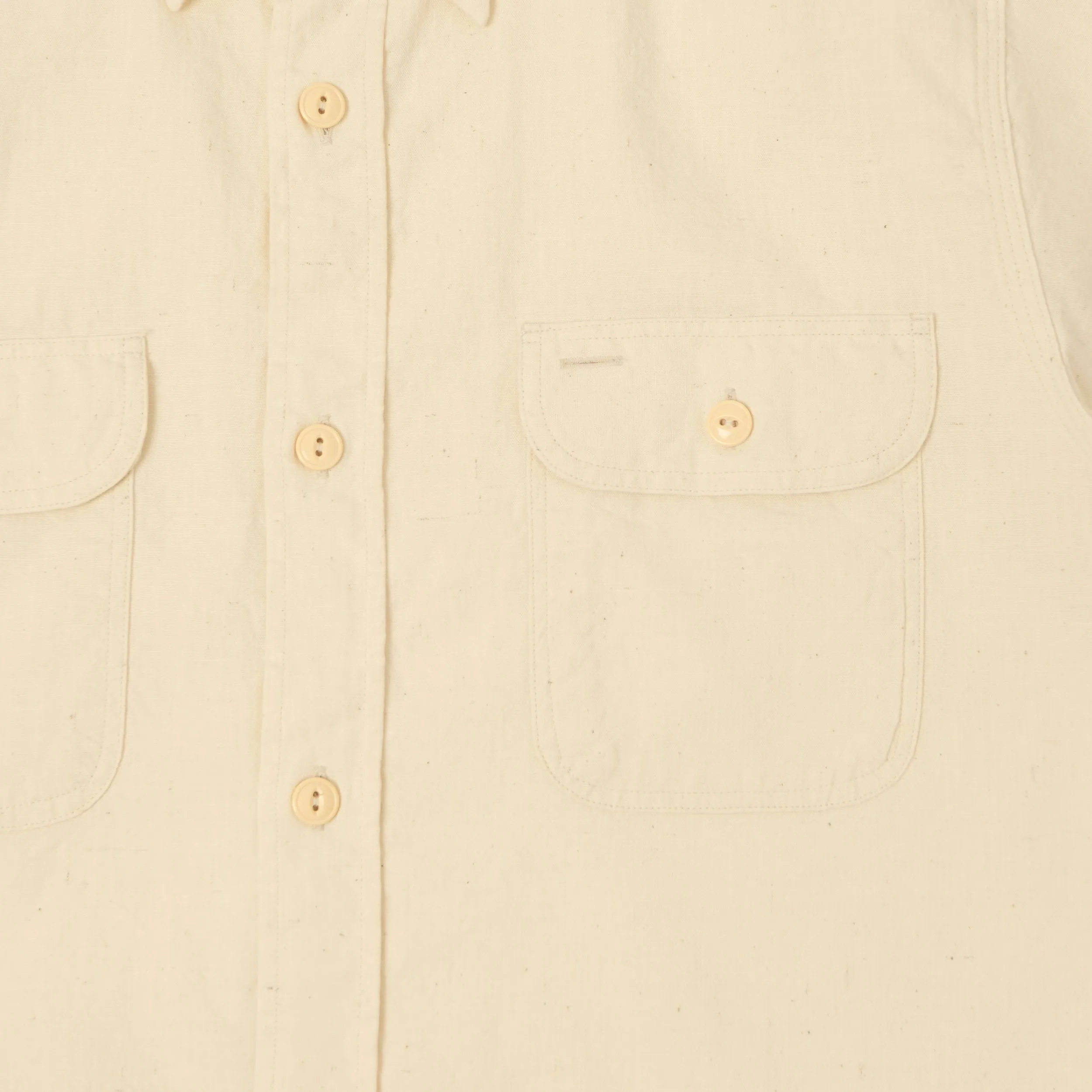 Sugar Cane Short Sleeve Chambray Work Shirt - White sold by Son of a Stag product image thumbnail 3