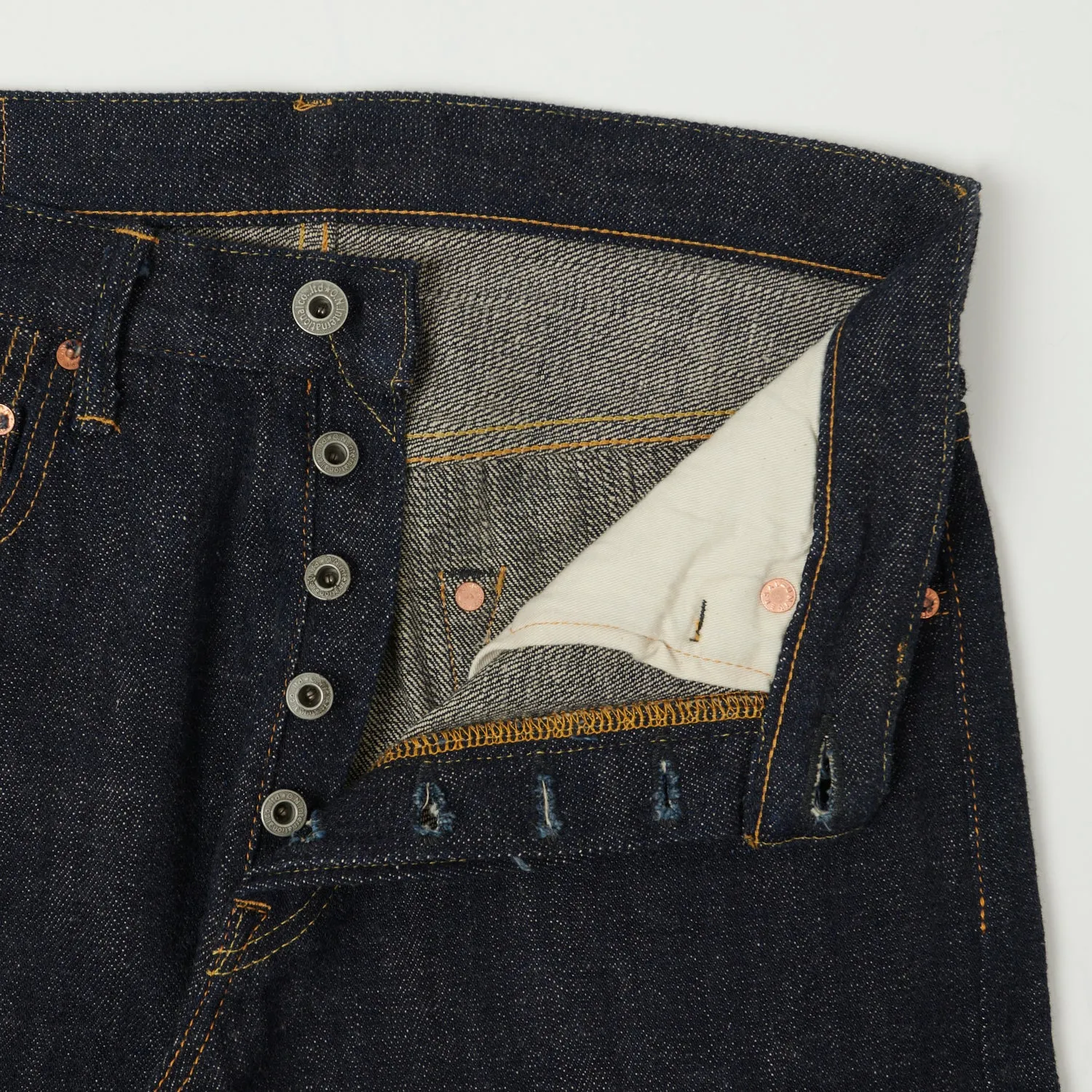 ONI 982 Kiraku 12oz Natural Indigo Regular Tapered Jean - One Wash sold by Son of a Stag product image thumbnail 4