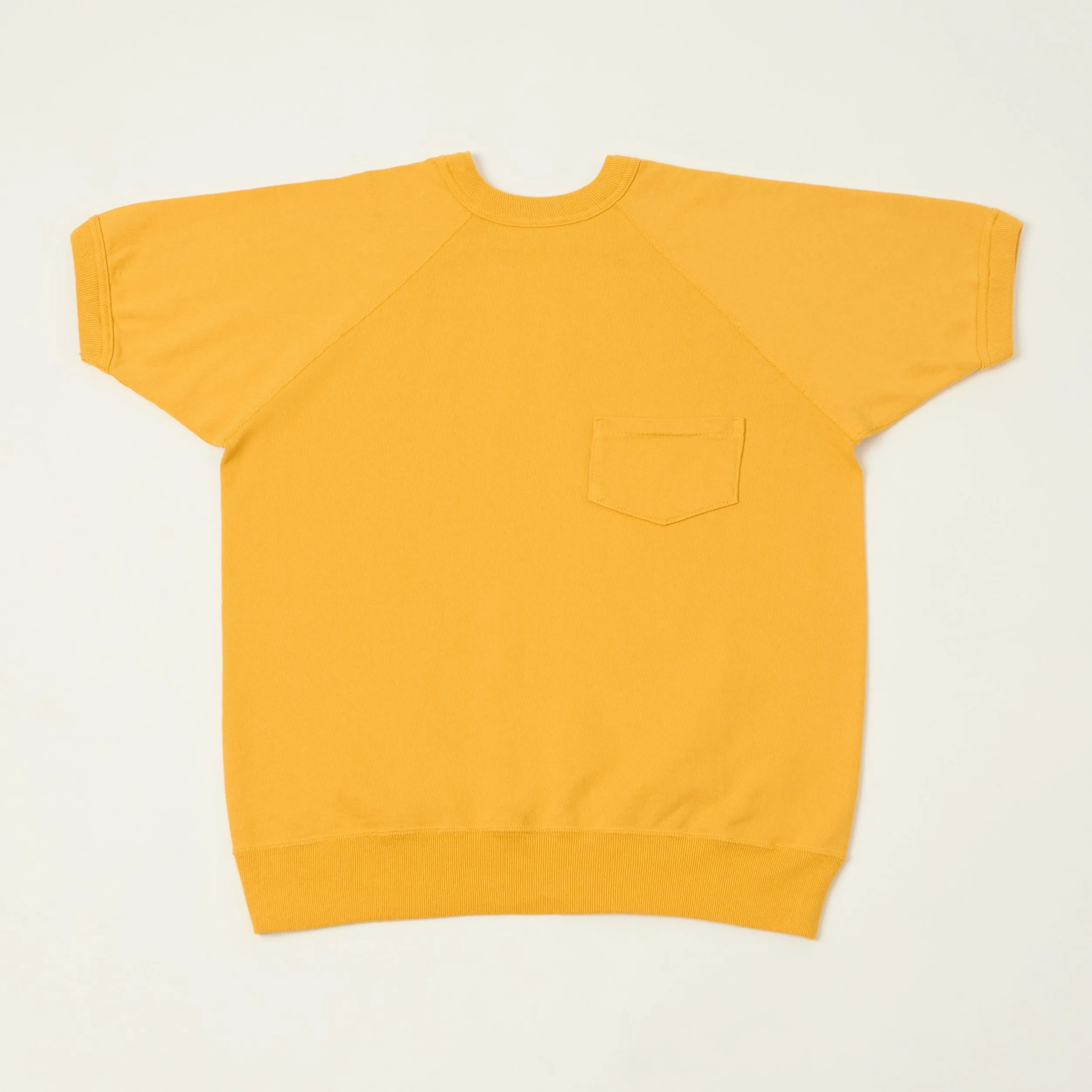 Warehouse & Co 4105 Short Sleeve Pocket Sweatshirt - Yellow sold by Son of a Stag