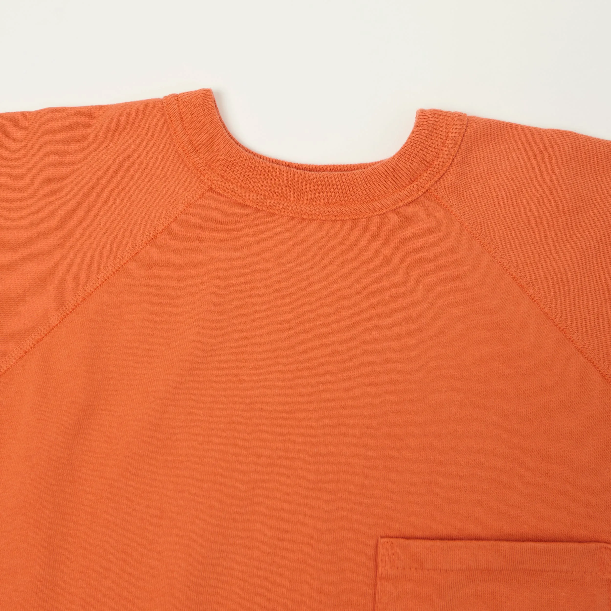 Warehouse & Co 4105 Short Sleeve Pocket Sweatshirt - Orange sold by Son of a Stag product image thumbnail 2
