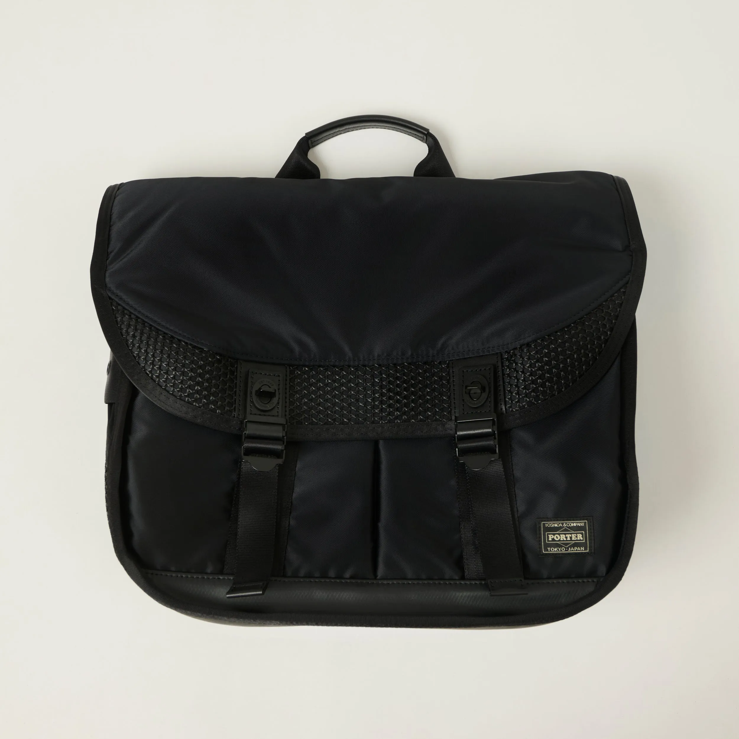 Porter Yoshida & Co Bounce Messenger Bag - Black sold by Son of a Stag