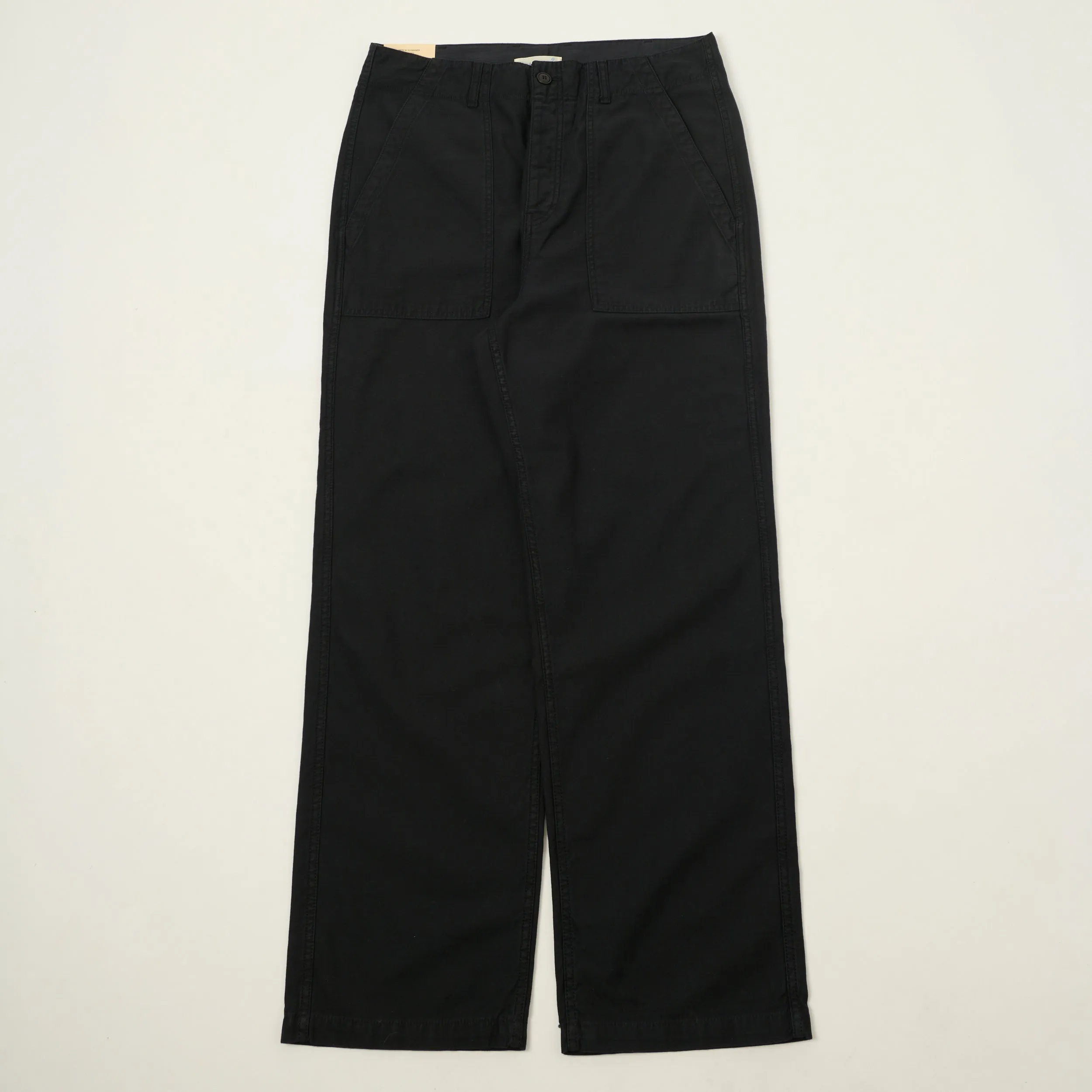 Merz b. Schwanen Reverse Sateen Fatigue Pants - Storm Black sold by Son of a Stag