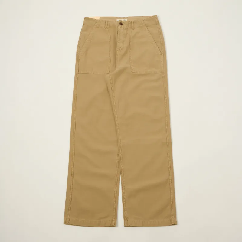 Merz b. Schwanen Reverse Sateen Fatigue Pants - Dusted Khaki made by Merz B. Schwanen
