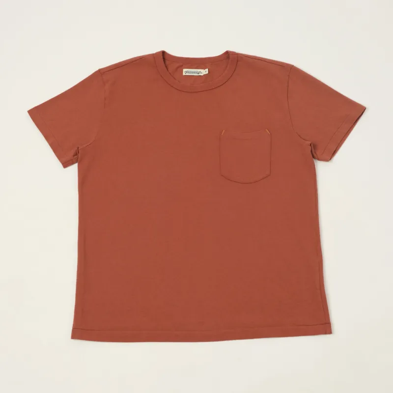 Freenote Cloth 13oz Pocket T-Shirt - Picante made by Freenote Cloth