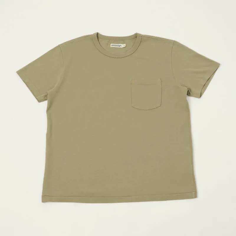 Freenote Cloth 13oz Pocket T-Shirt - Fog made by Freenote Cloth