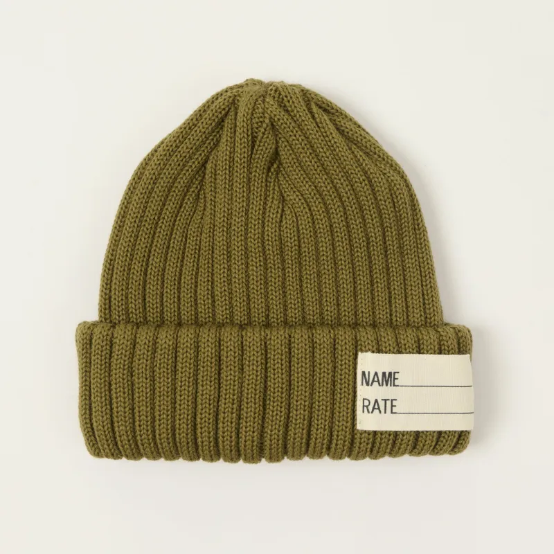 FULLCOUNT 6263 U.S Navy Wool Watch Cap - Olive made by Full Count