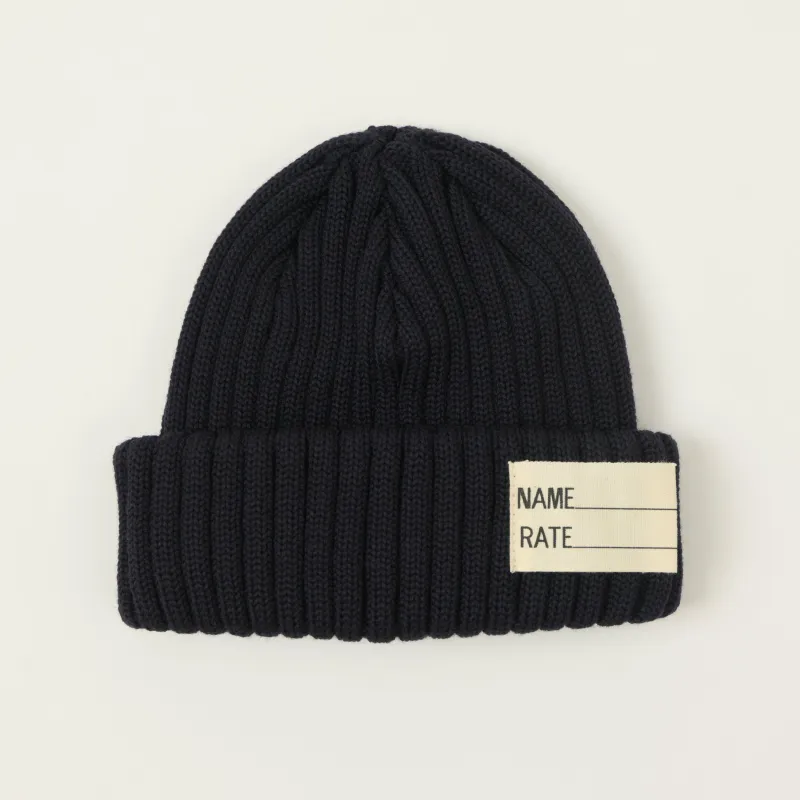 FULLCOUNT 6263 U.S Navy Wool Watch Cap - Navy made by Full Count