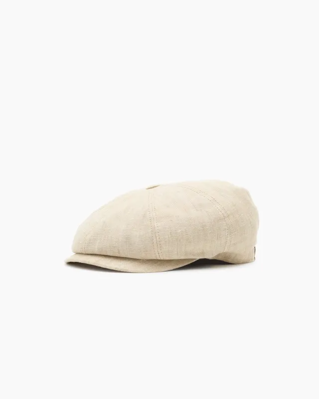 Cream Hatteras Linen Cap sold by John Simons