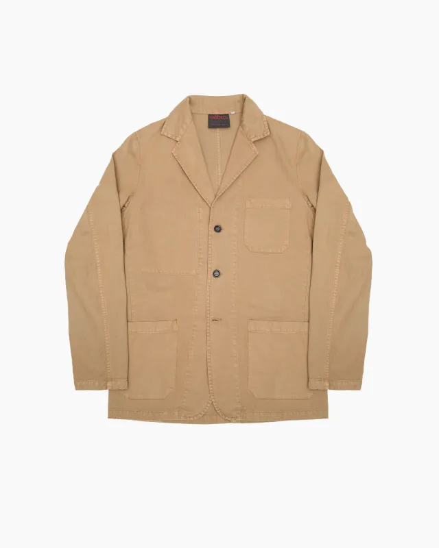 Desert Herringbone Cotton Drill Blazer sold by John Simons