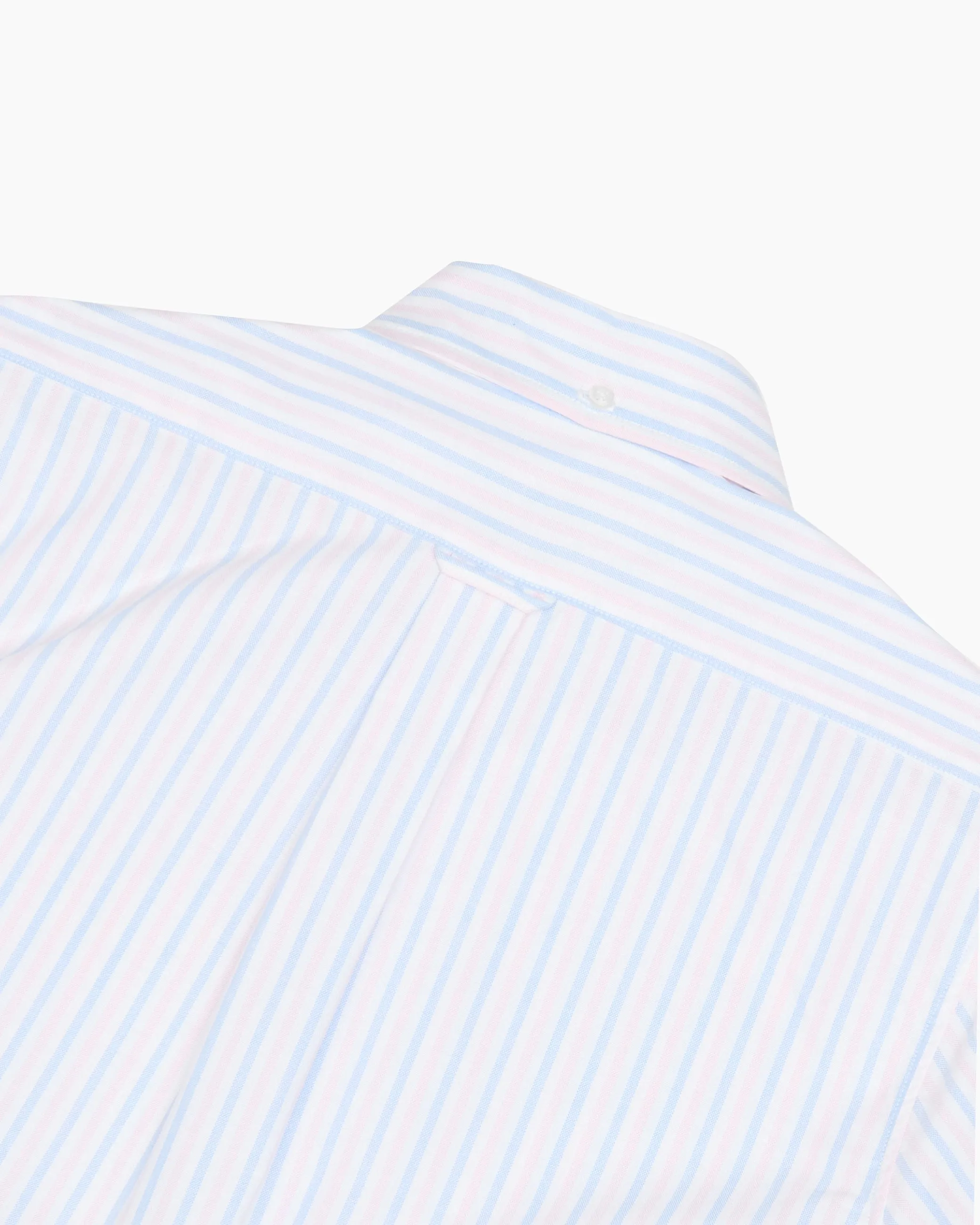 Pink & Blue Stripe Ivy League Popover Shirt sold by John Simons product image thumbnail 3