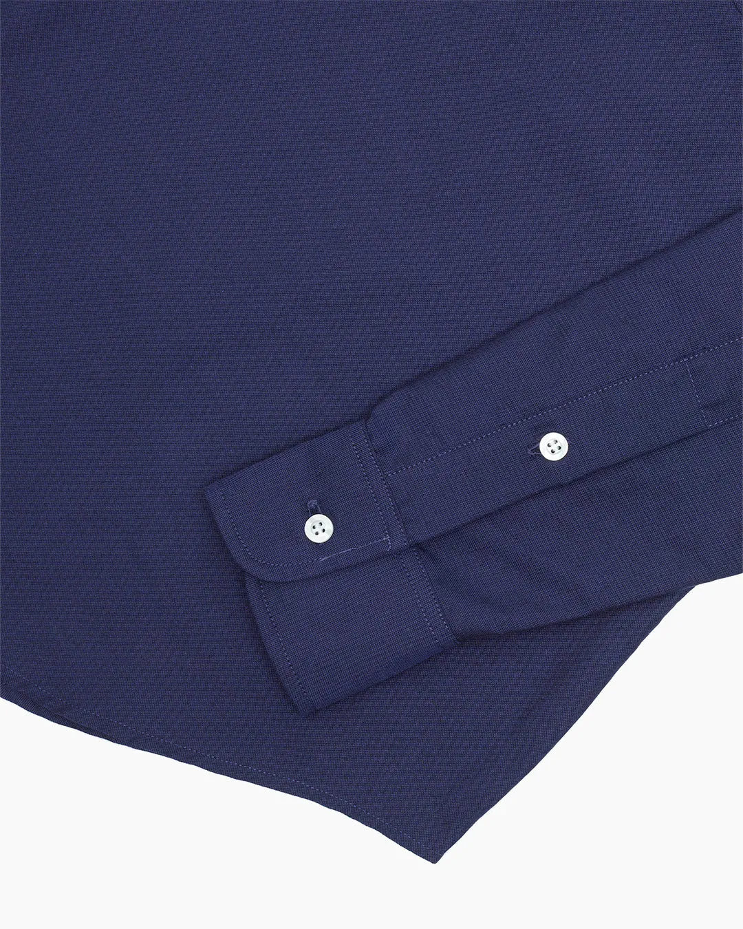 Navy Ivy League Popover Shirt sold by John Simons product image thumbnail 4