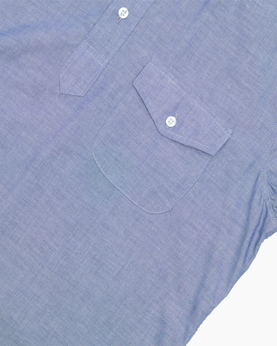 Chambray Ivy League Popover Shirt sold by John Simons product image thumbnail 3