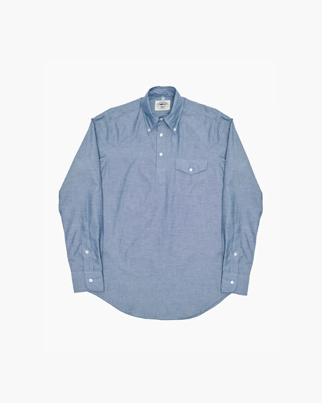Chambray Ivy League Popover Shirt sold by John Simons
