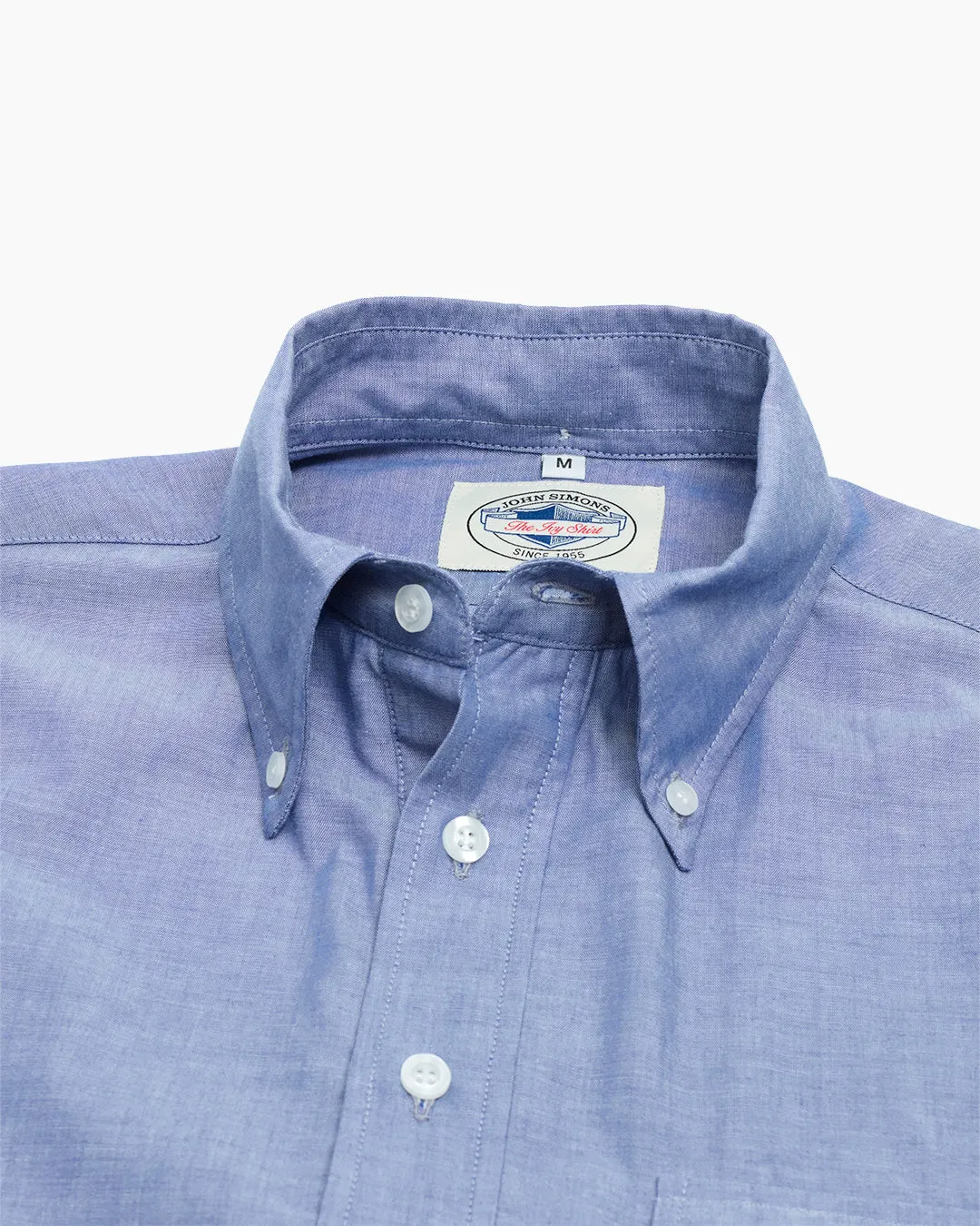 Chambray Ivy League Popover Shirt sold by John Simons product image thumbnail 2