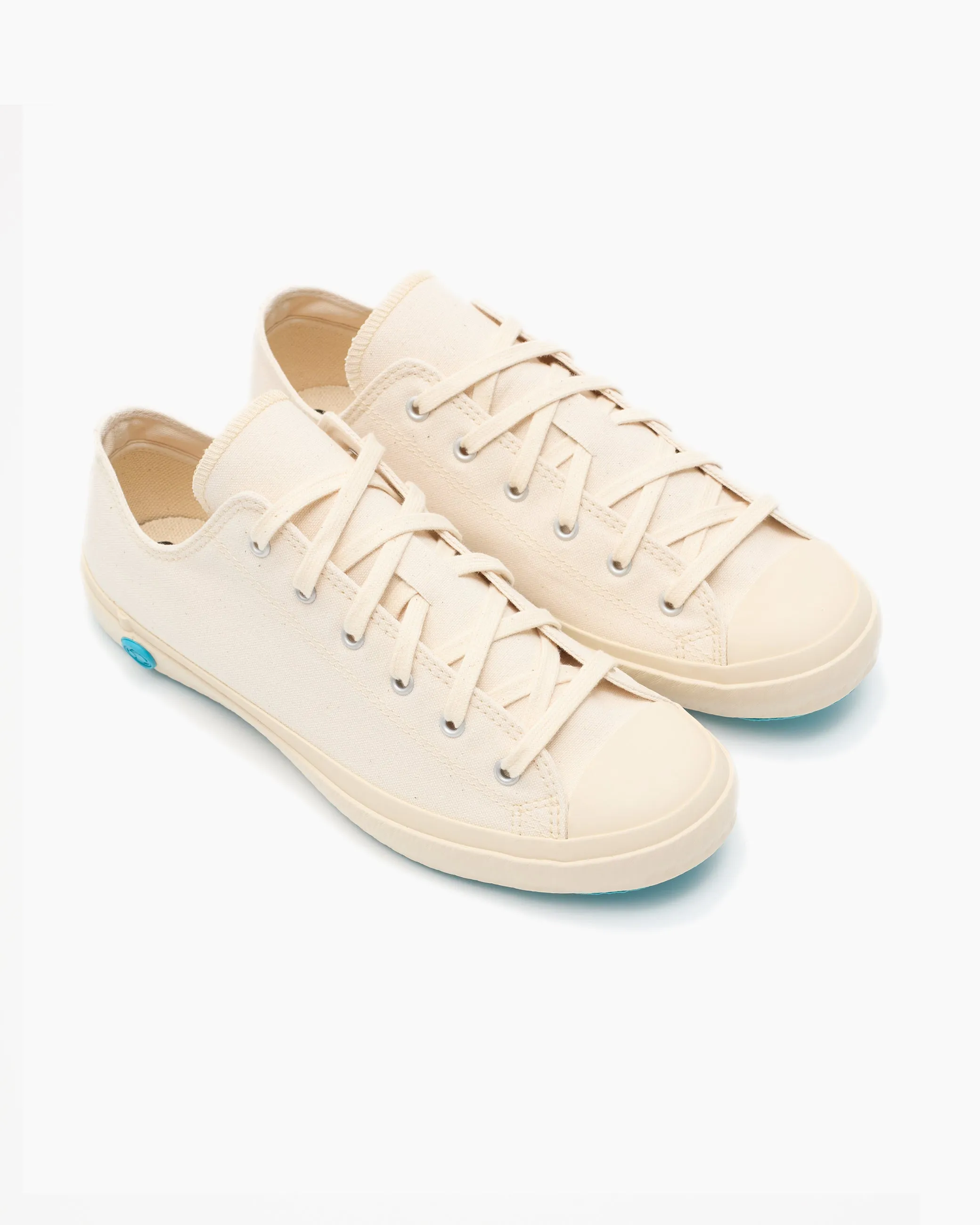 Women's Off White Canvas Sneakers sold by John Simons product image thumbnail 2