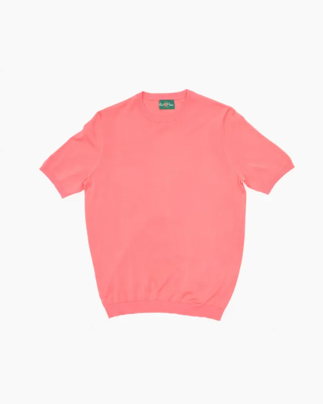 Fairbourne Short Sleeve Crew Neck Coral sold by John Simons